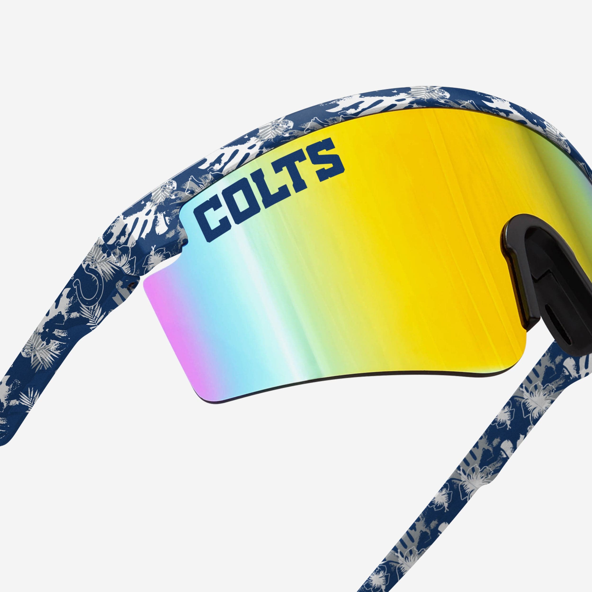 Stylish Indianapolis Colts Floral Large Frame Sunglasses