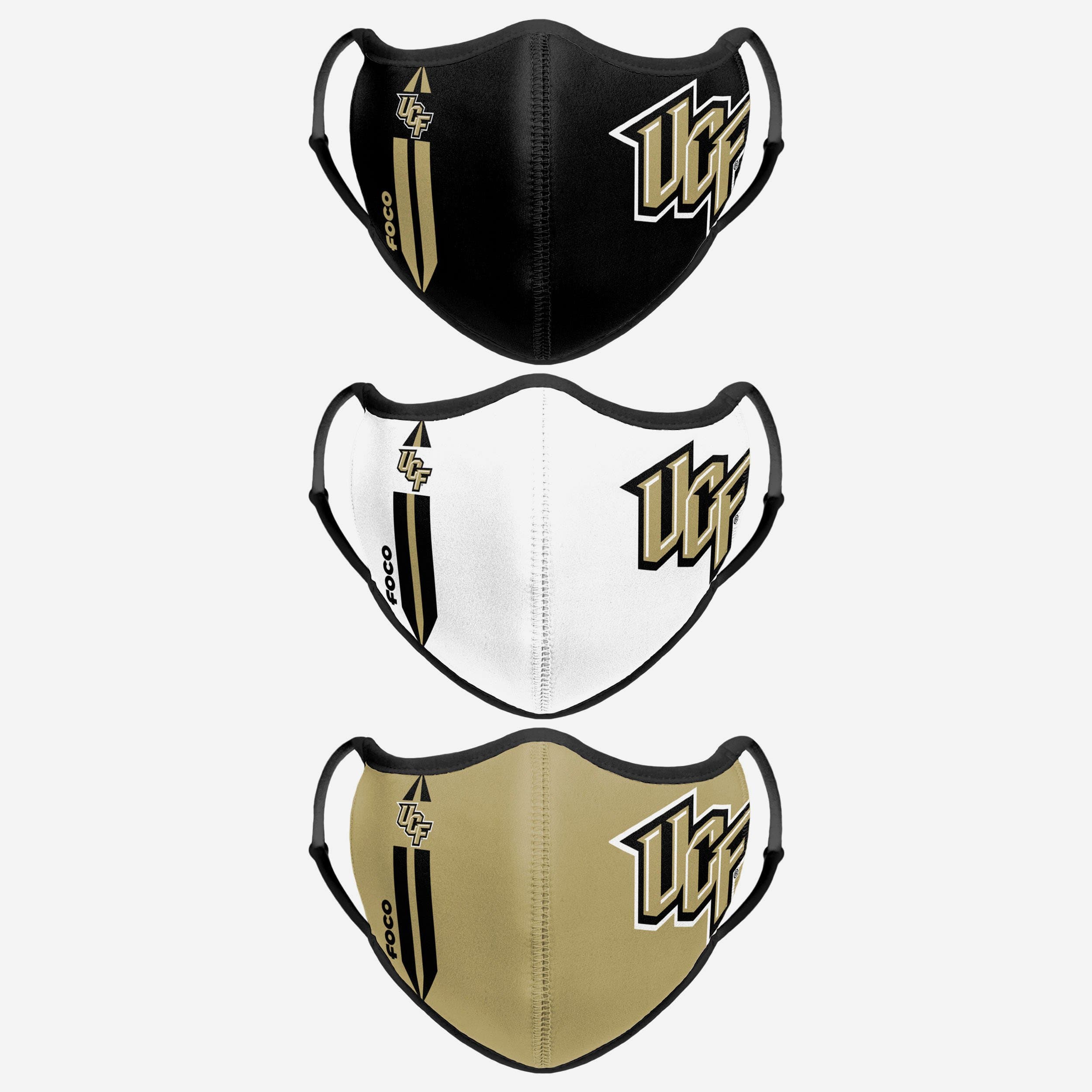 UCF Knights 3-Pack Fashionable Sports Face Covers