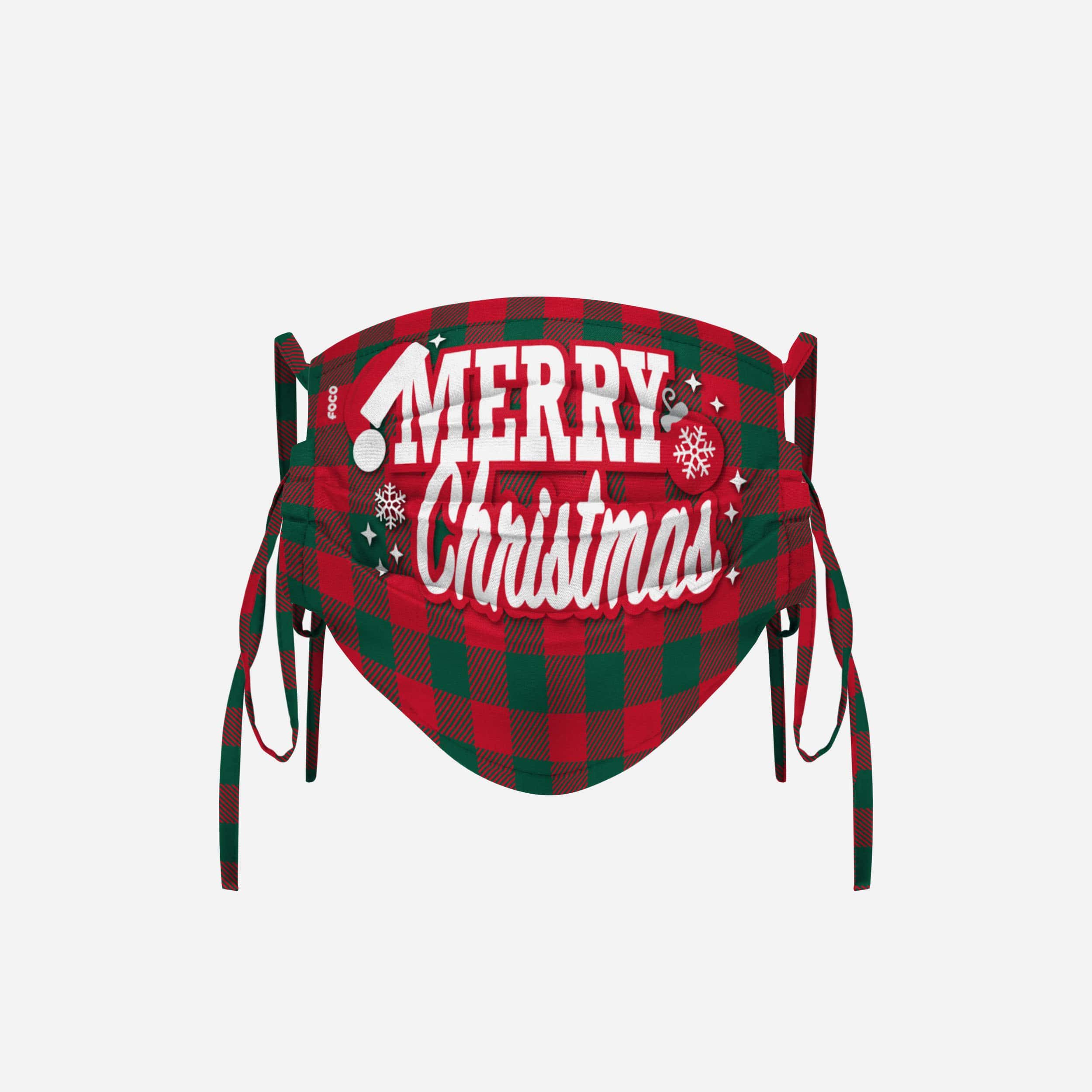 Festive Merry Christmas Tie - Back Face Cover: A Stylish Seasonal Accessory