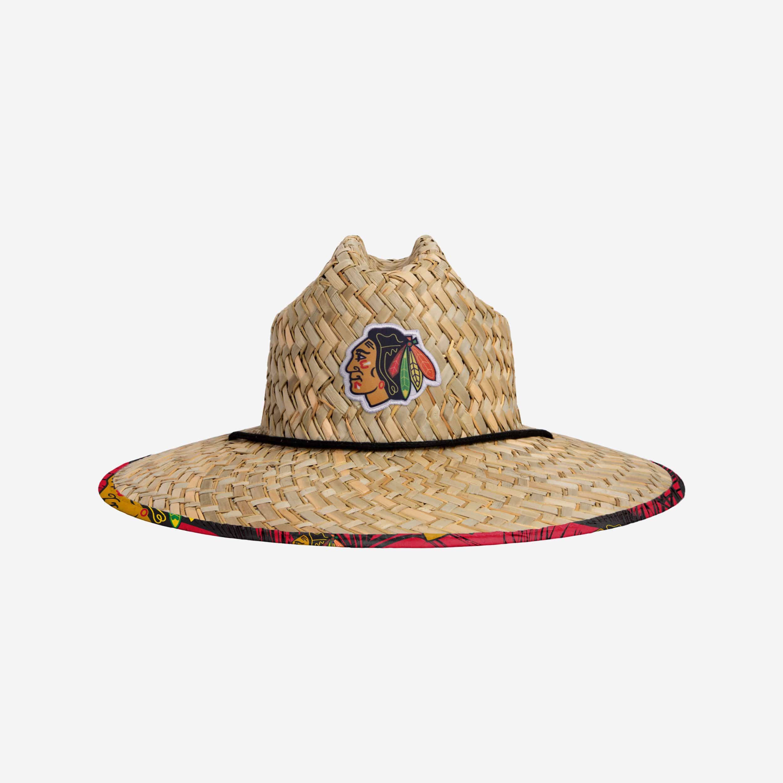 Sizzlin' Chicago Blackhawks Floral Straw Hat - The Ultimate Summer Cool