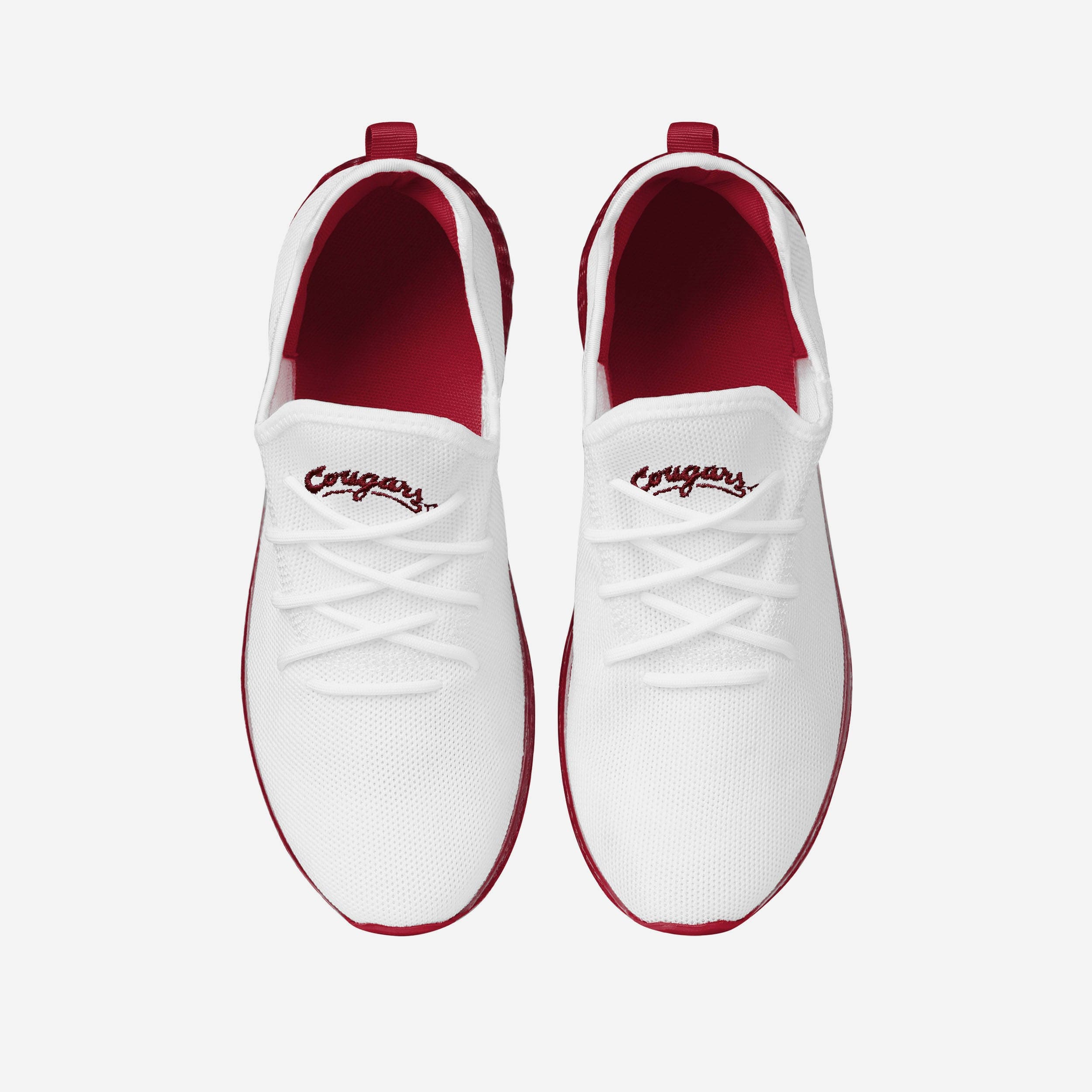 Washington State Cougars Gradient Midsole White Game-Day Sneakers