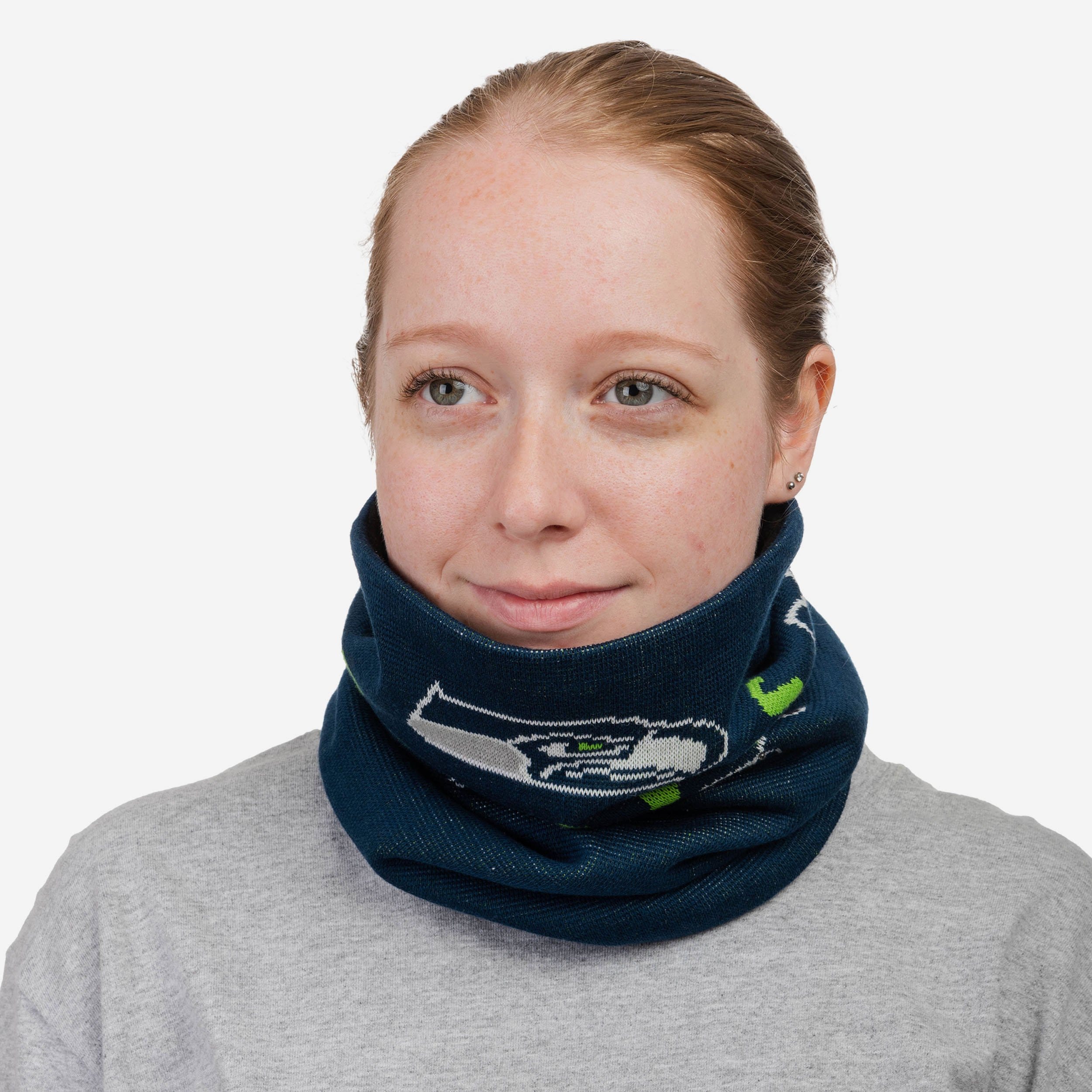 Seattle Seahawks Light-Up Magic Knit Gaiter Scarf - Show Your Team Spirit!