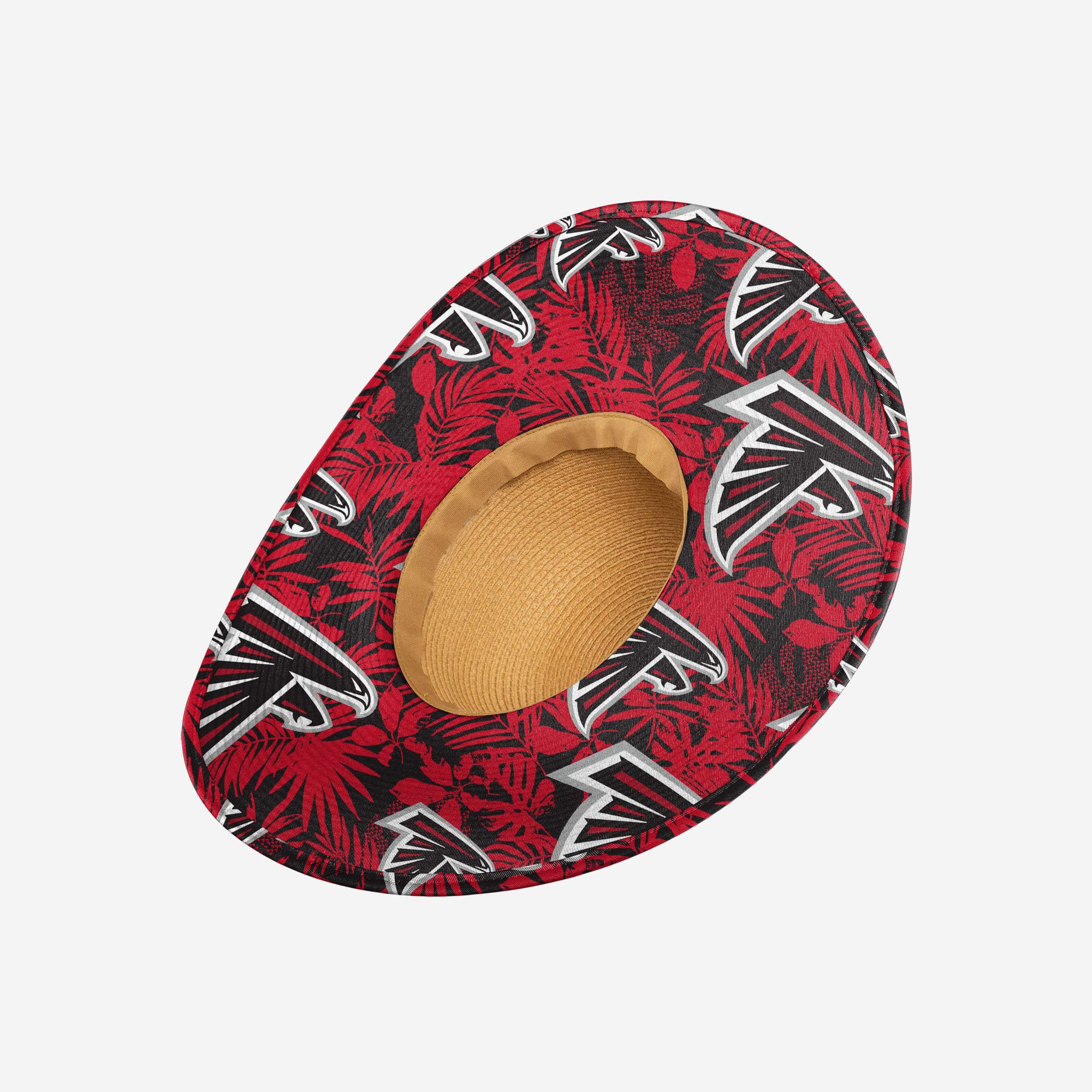 Atlanta Falcons Stylish Women's Floral Straw Hat for Summer