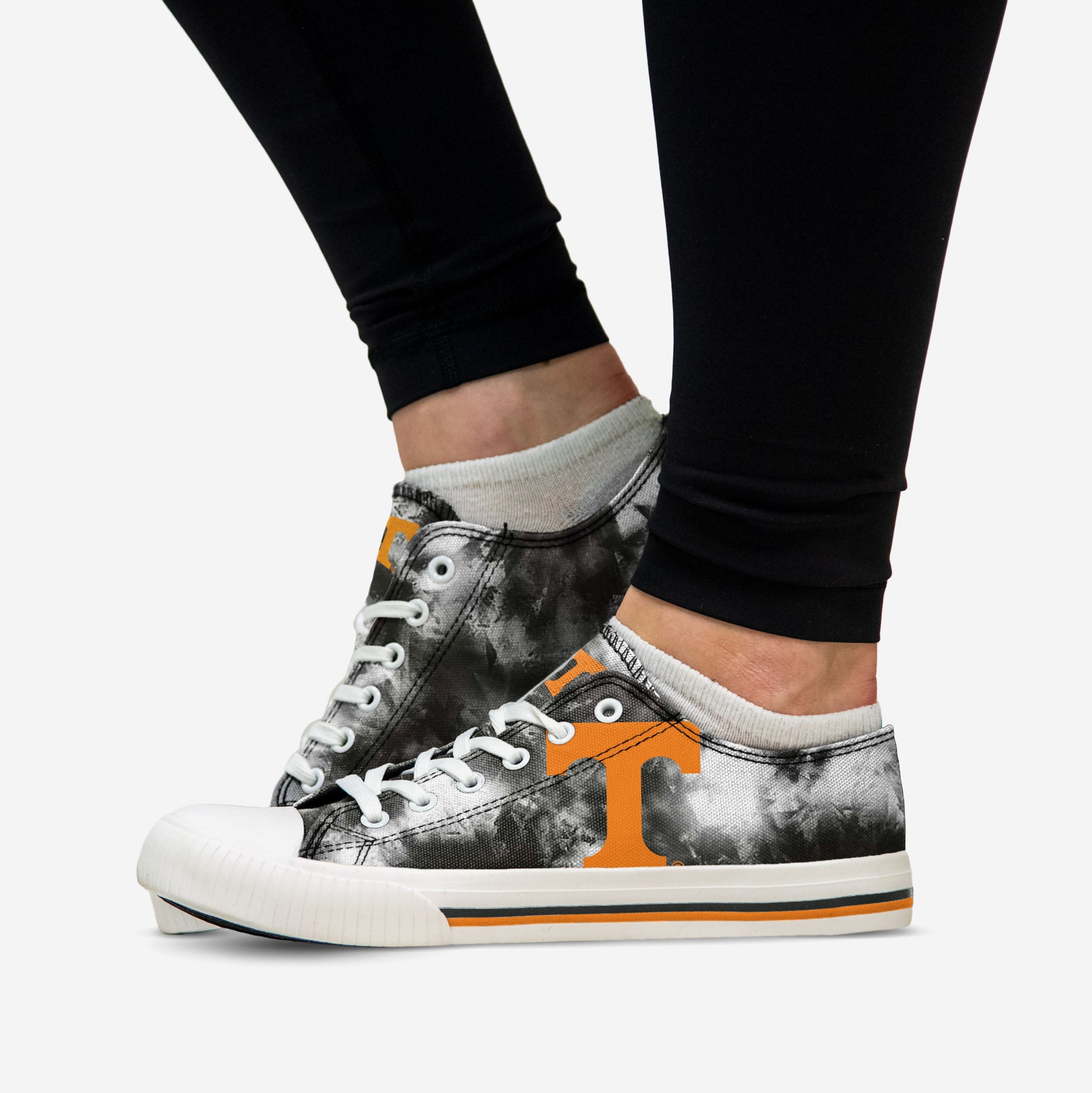 Tennessee Volunteers Women's Stylish Low-Top Tie-Dye Canvas Shoes
