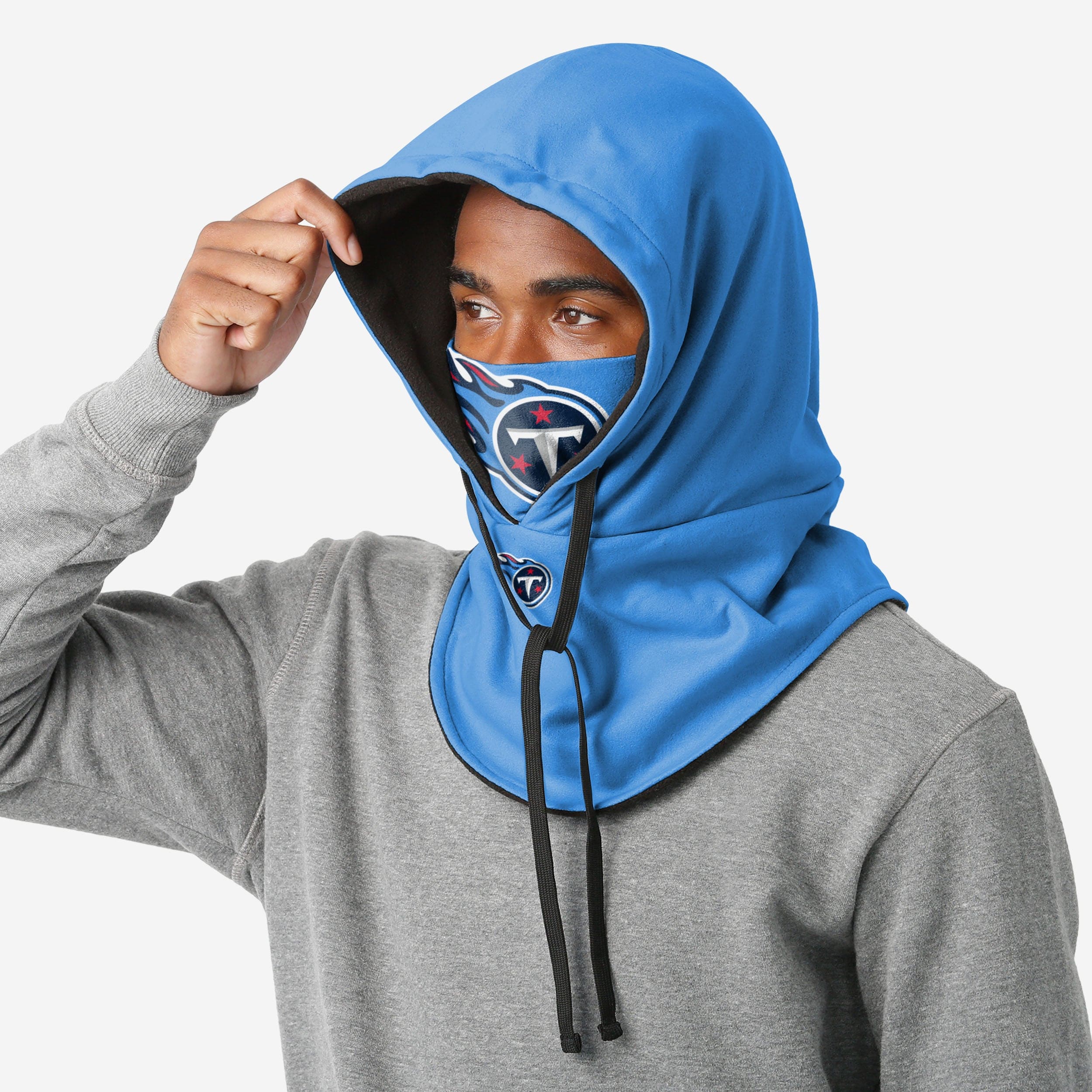 Tennessee Titans Alternate Team Color Drawstring Hooded Gaiter - The Ultimate Fan Essential