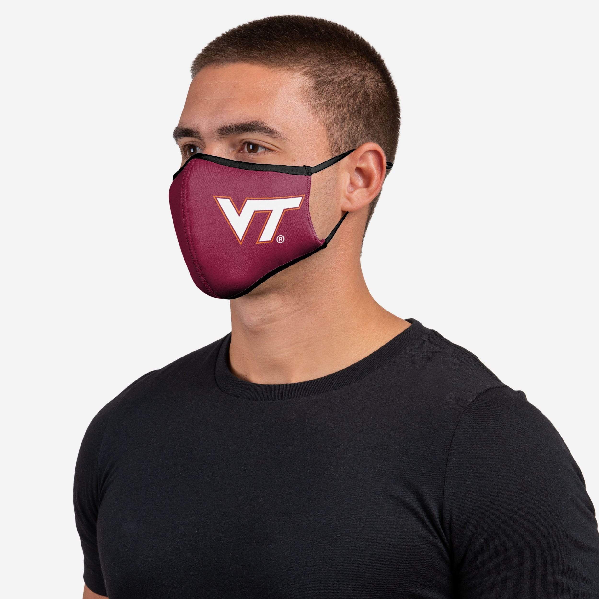 Virginia Tech Hokies Sport 3-Pack Face Cover - Represent Your Team in Style!