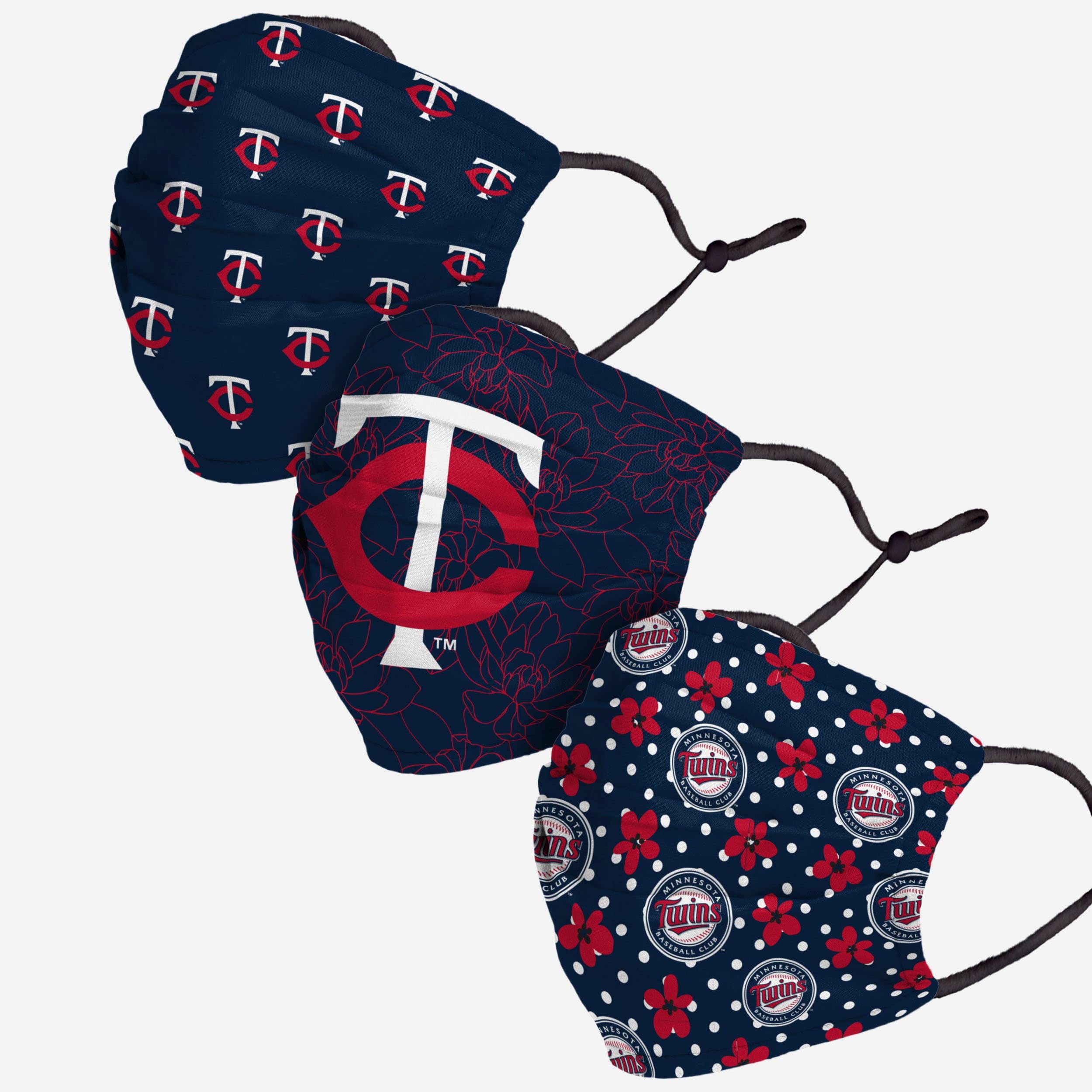 Minnesota Twins Gameday Gardener 3-Pack Fashion Face Covers