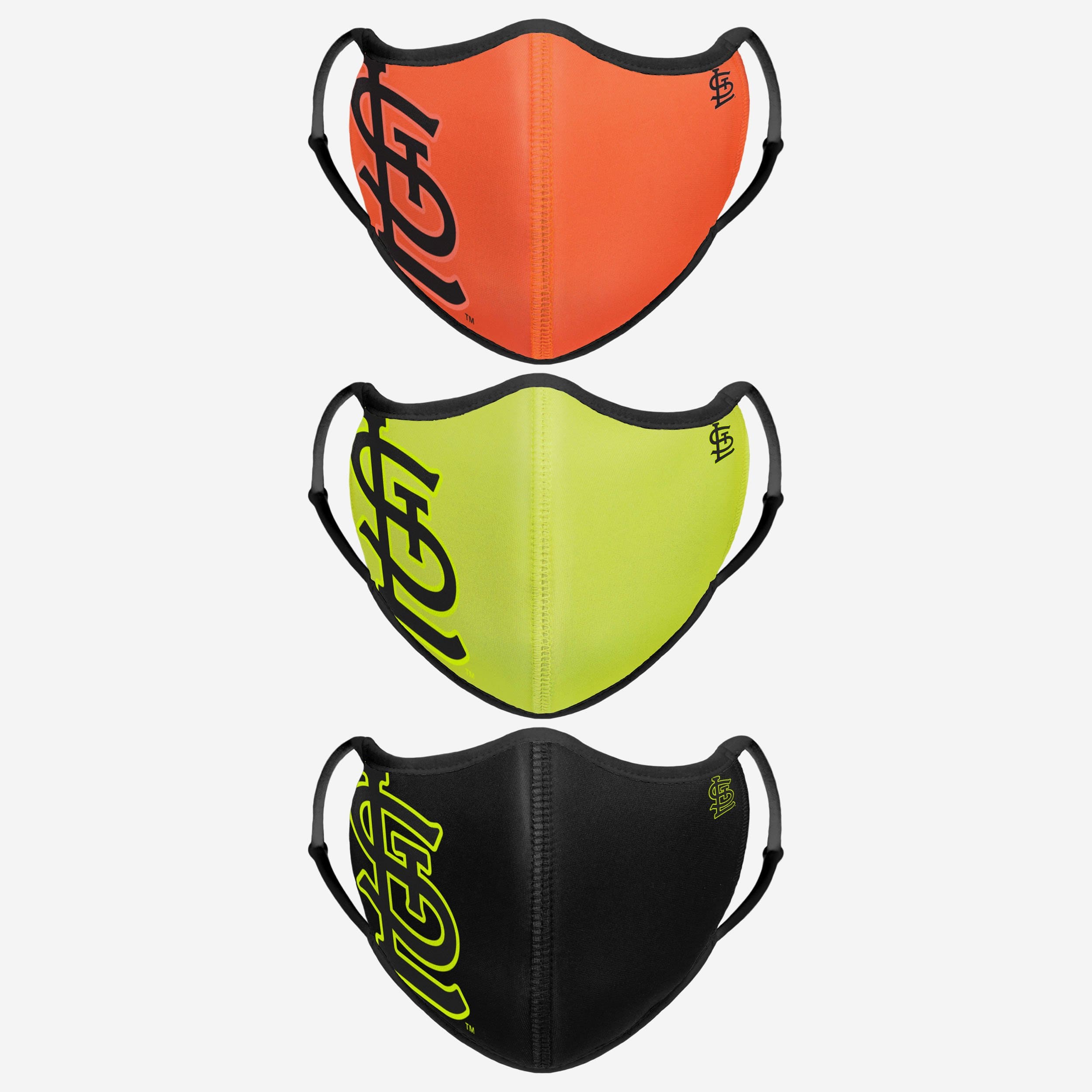 St Louis Cardinals Highlights 3-Pack Sports Face Cover
