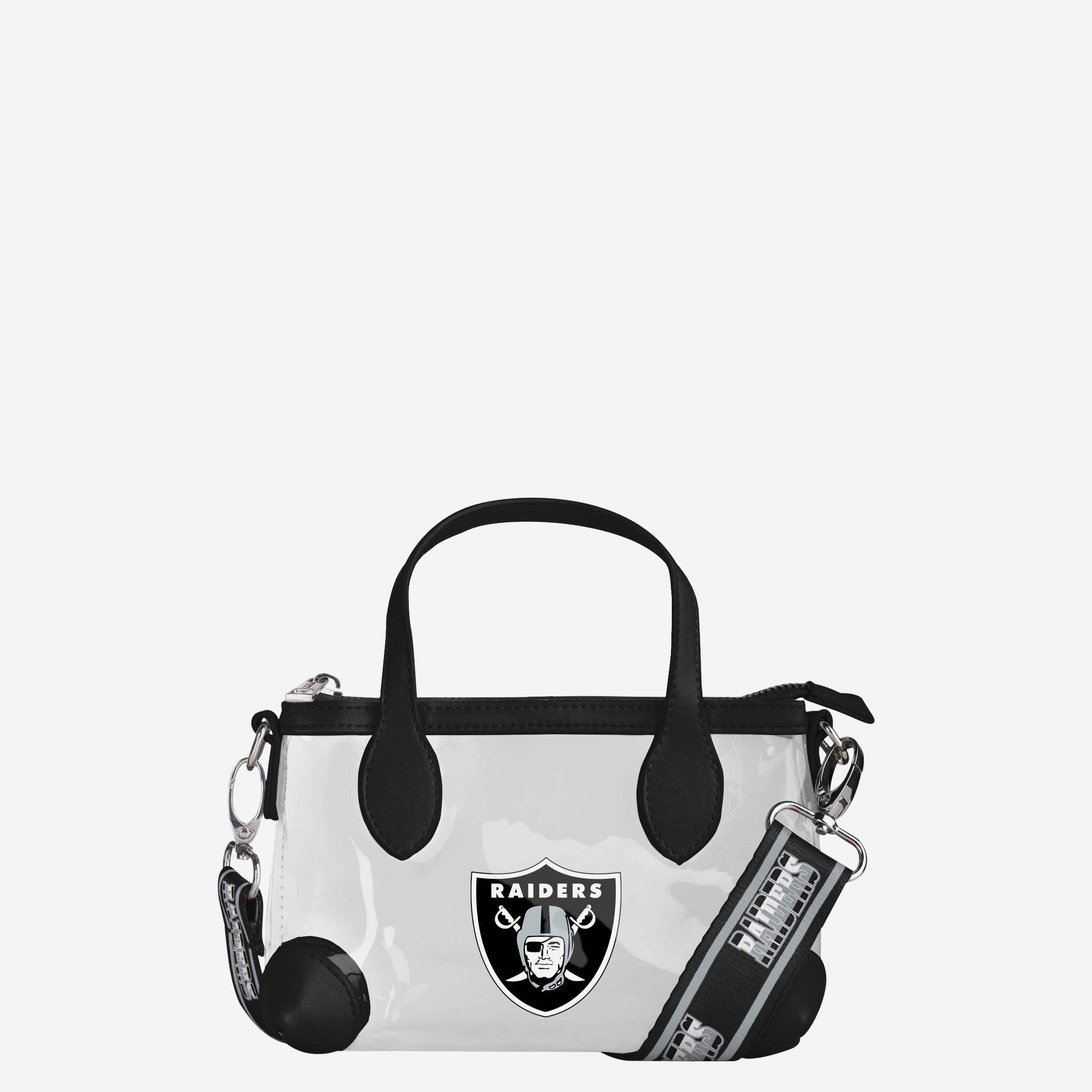 Exciting Las Vegas Raiders Big Logo Clear Crossbody Mini Purse