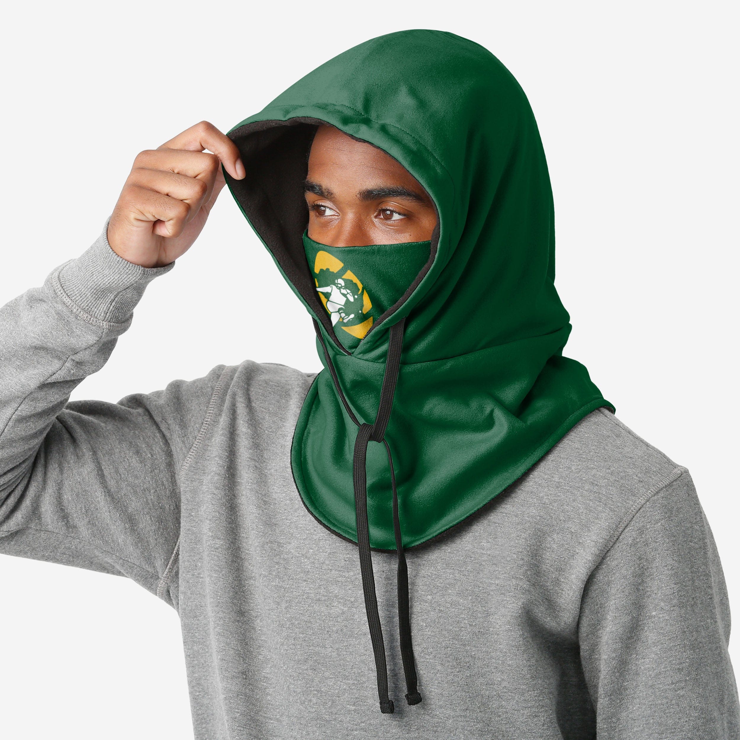 Green Bay Packers Retro Drawstring Hooded Gaiter - A Must-Have for Fans!