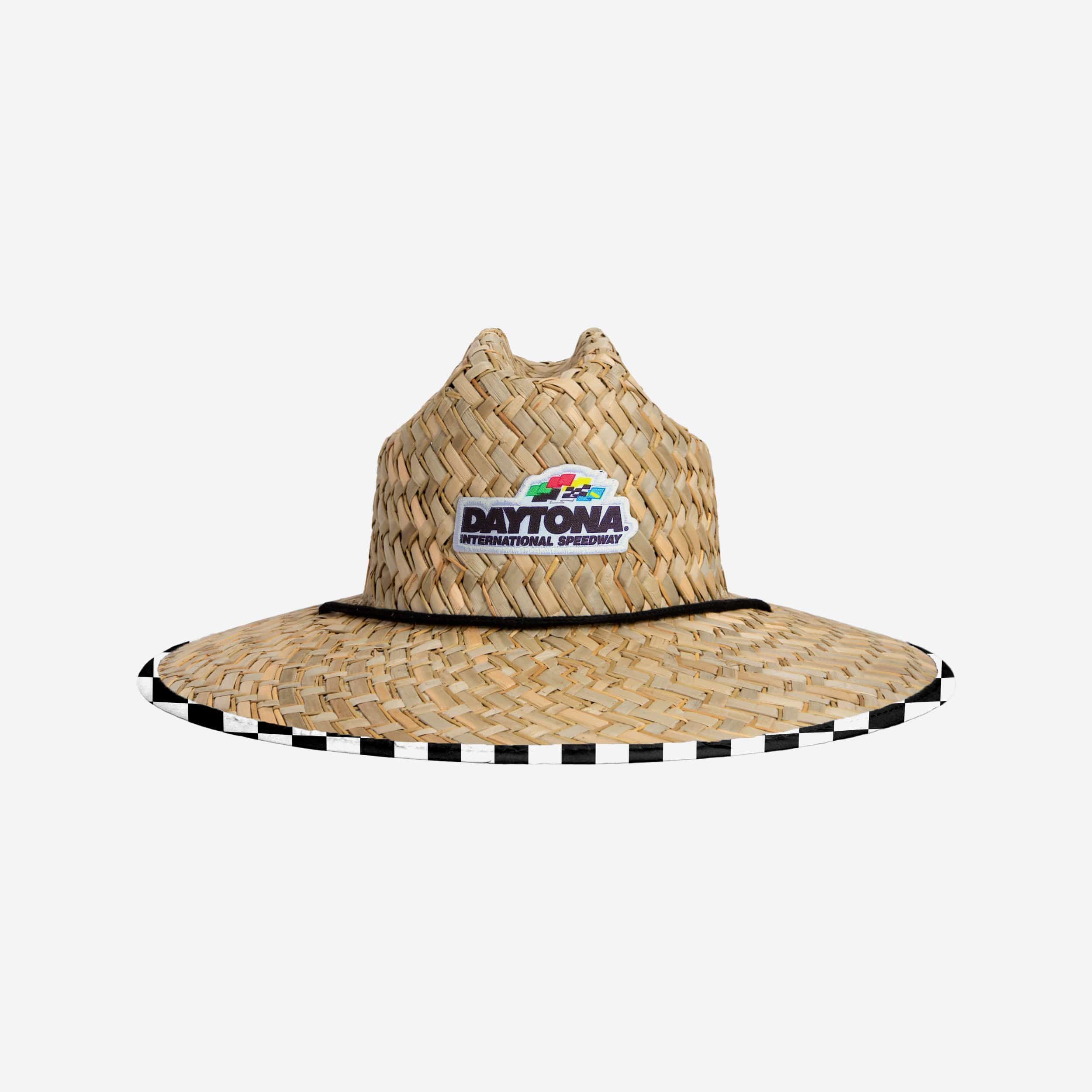 Sizzling NASCAR Daytona 500 Floral Straw Hat - Must - Have Summer Style!