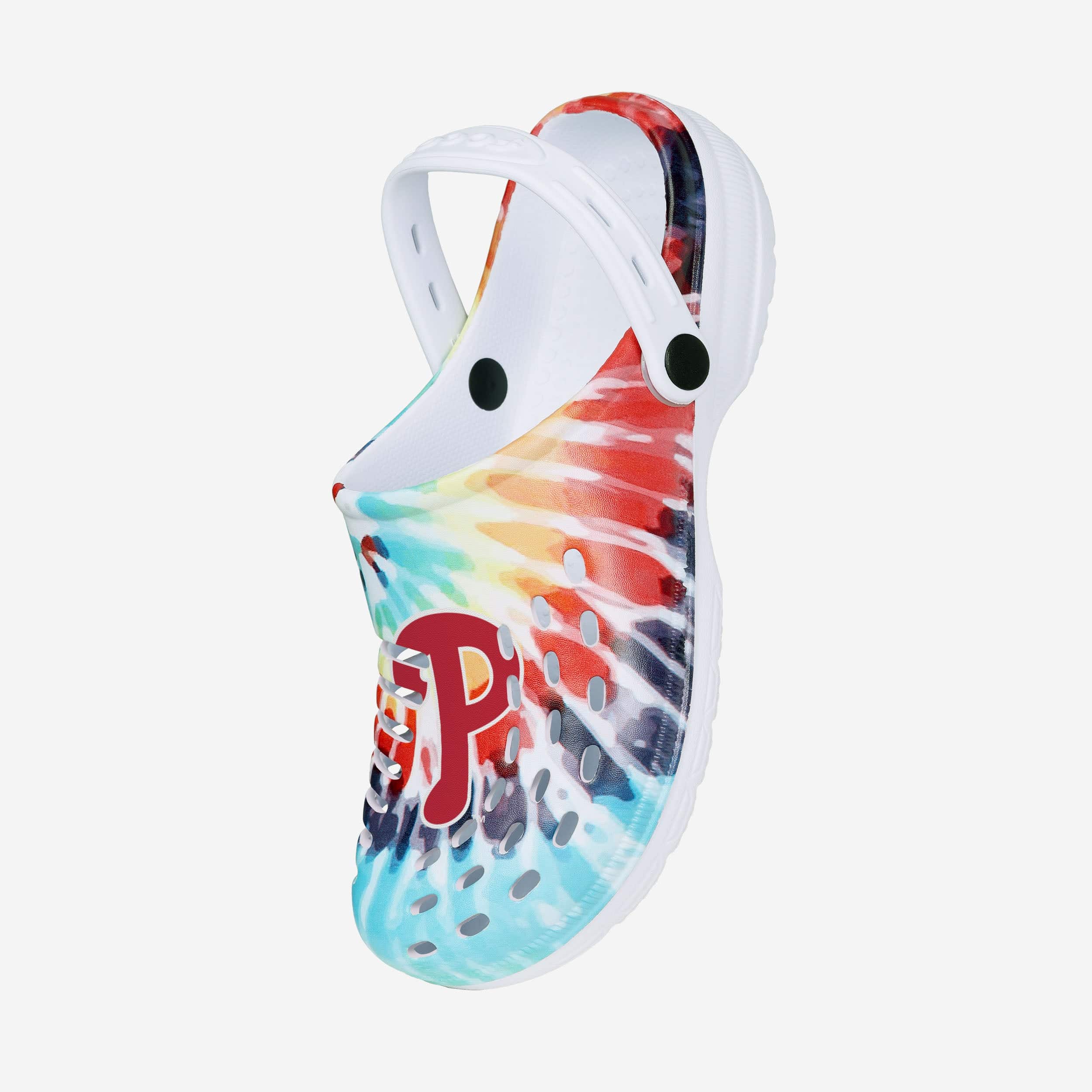Philadelphia Phillies Women's Stylish Tie - Dye Clogs with Straps