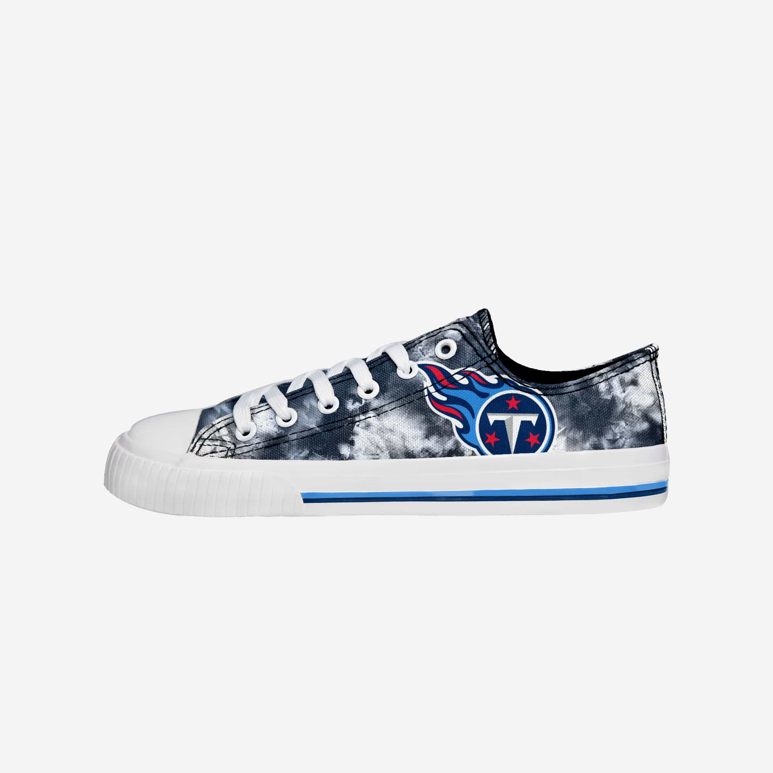 Tennessee Titans Women's Low-Top Tie-Dye Canvas Shoes - Groovy Fandom Gear