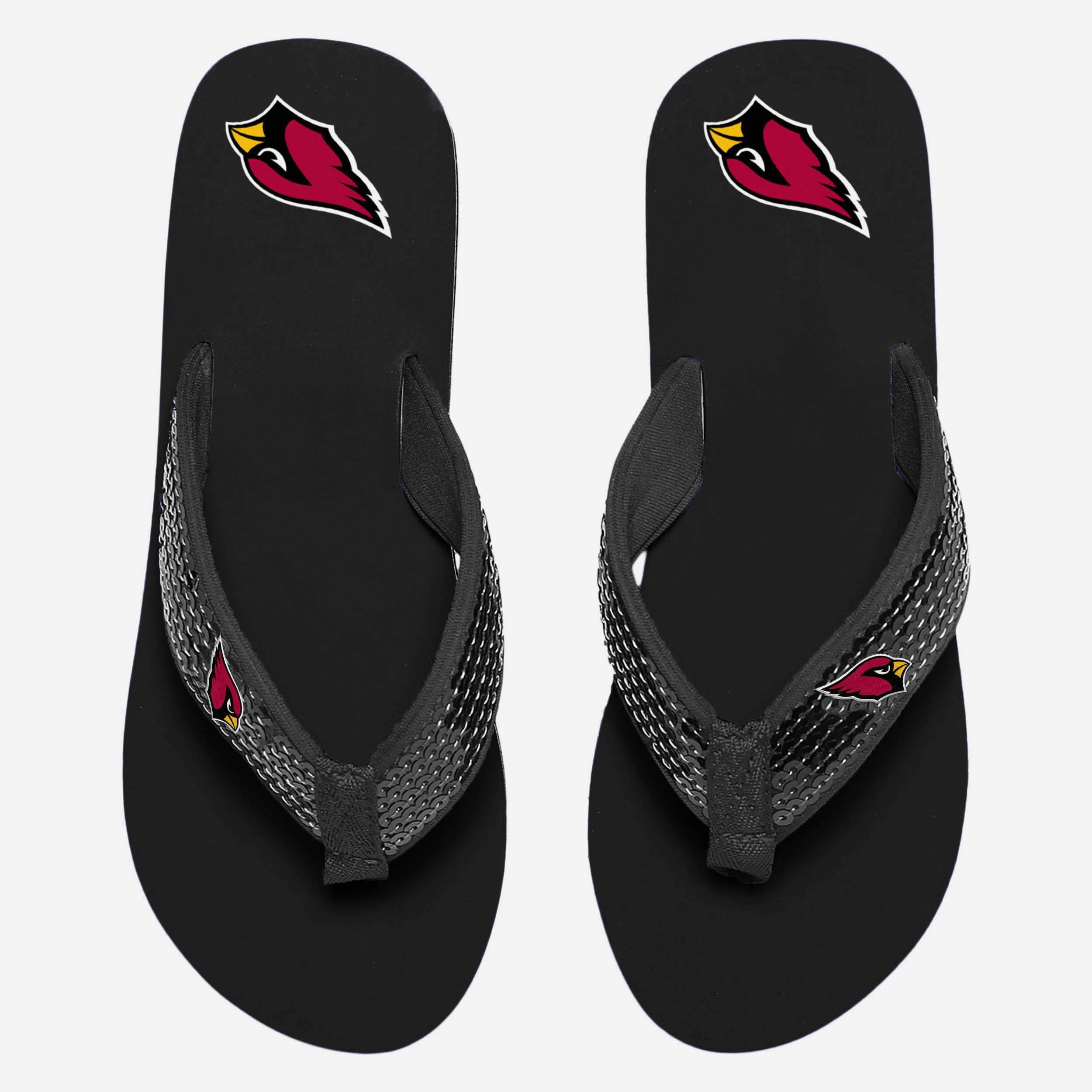 Glamorous Arizona Cardinals Women's Sequin Flip - Flops