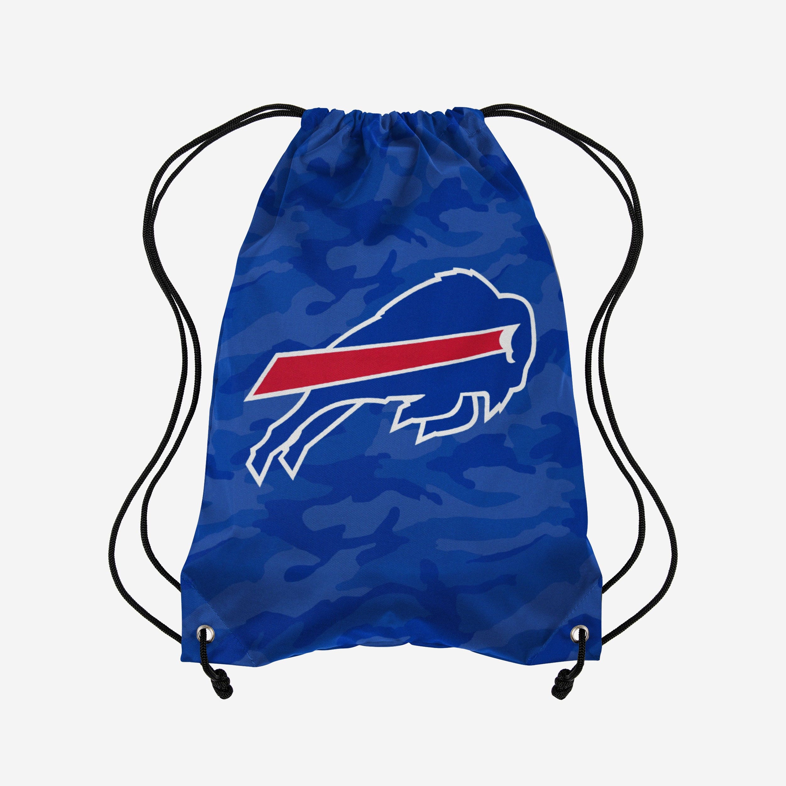 Buffalo Bills Big Logo Camo Drawstring Backpack - Stand Out with Team Spirit!