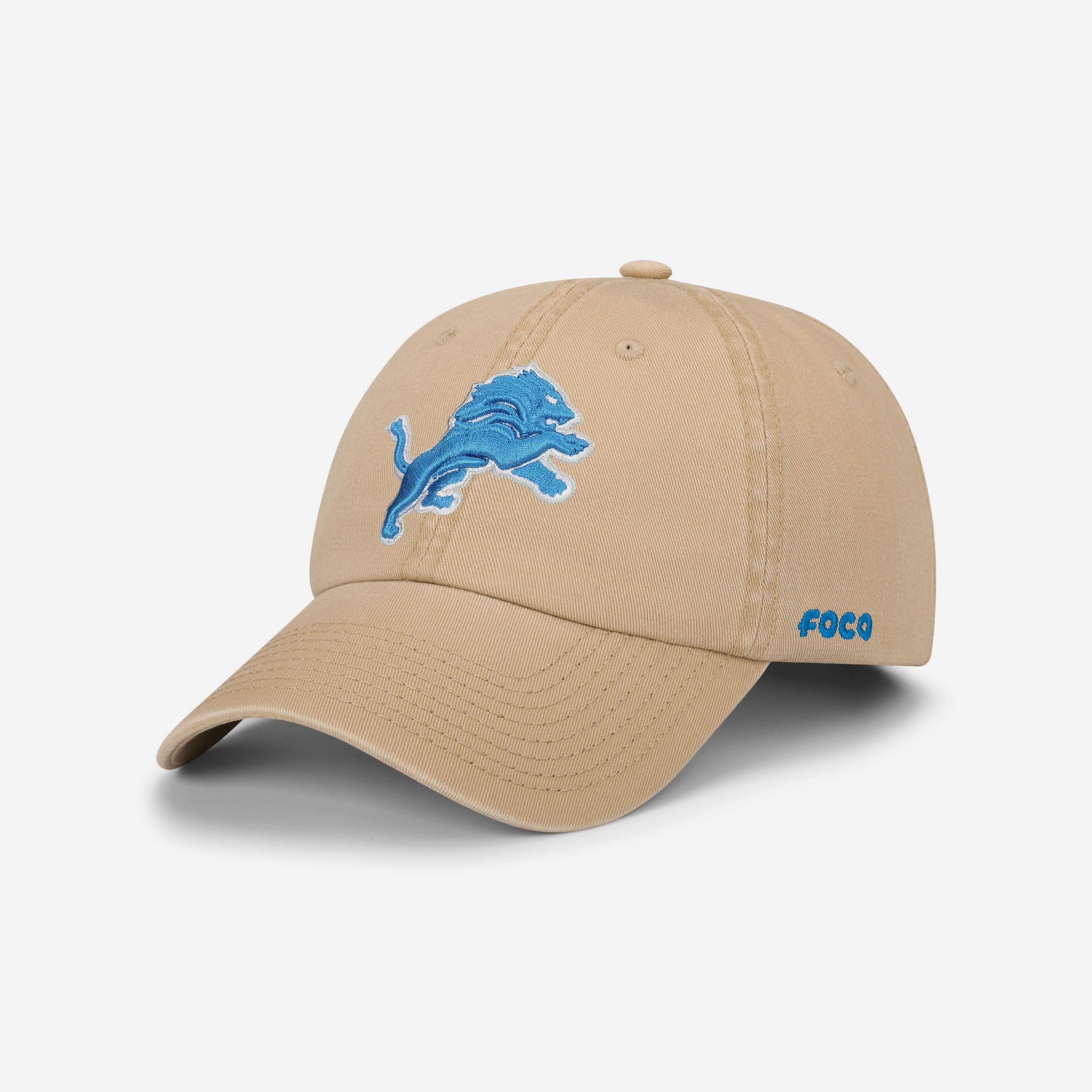 Detroit Lions Khaki Primary Logo - The Ultimate Fan Casual Cap