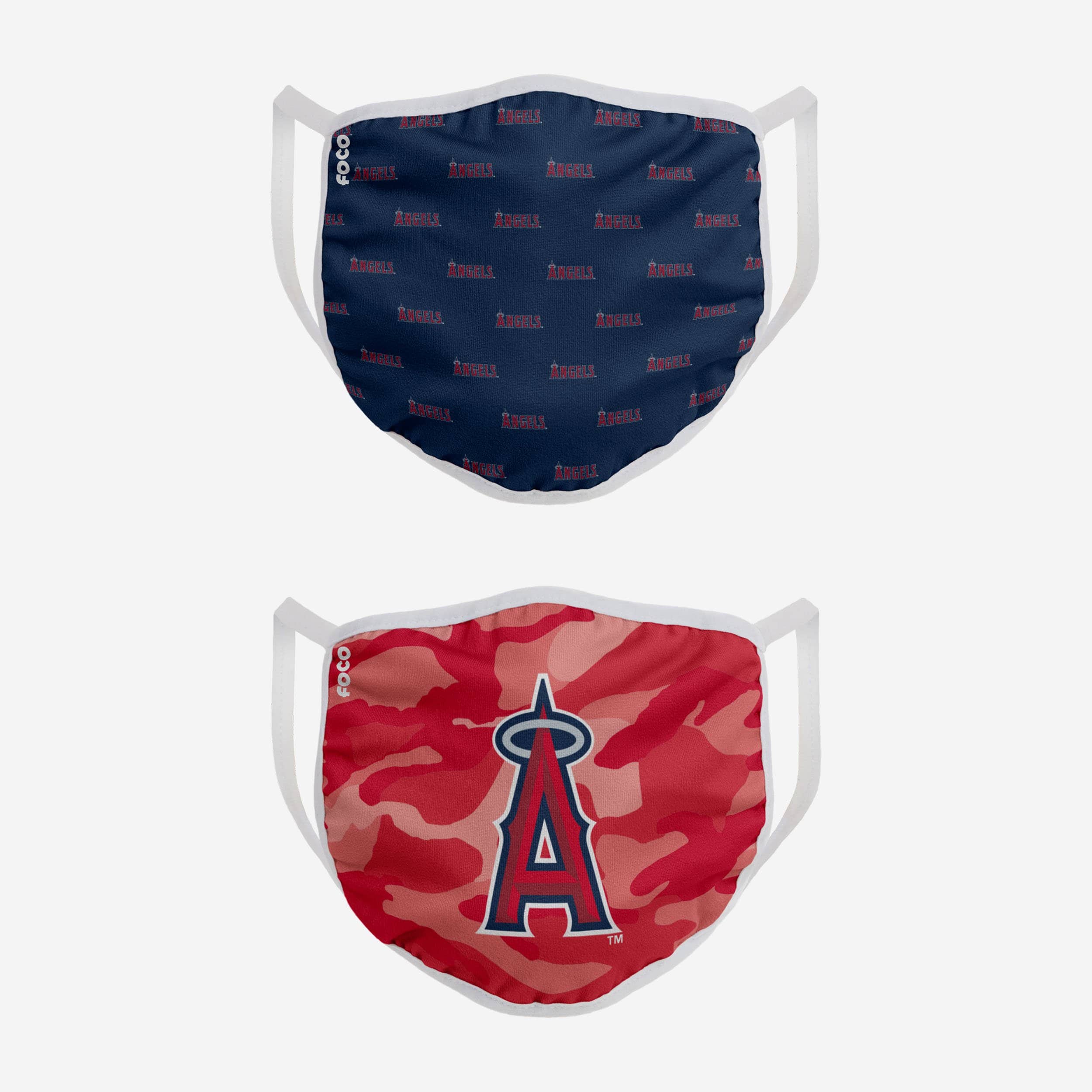 Los Angeles Angels Clutch 2-Pack Fashion Face Covers - Show Your Team Spirit!