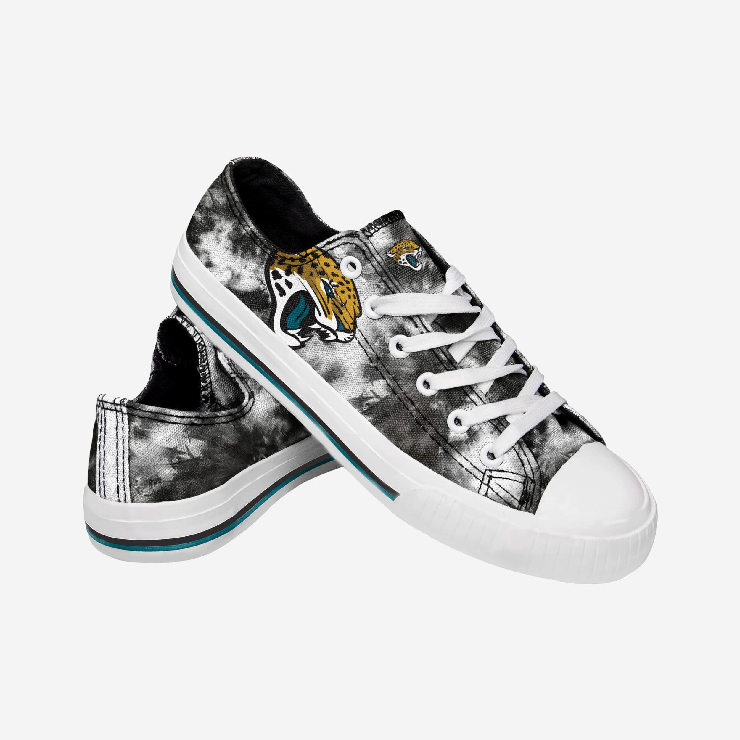 Jacksonville Jaguars Women's Stylish Low-Top Tie-Dye Canvas Shoes