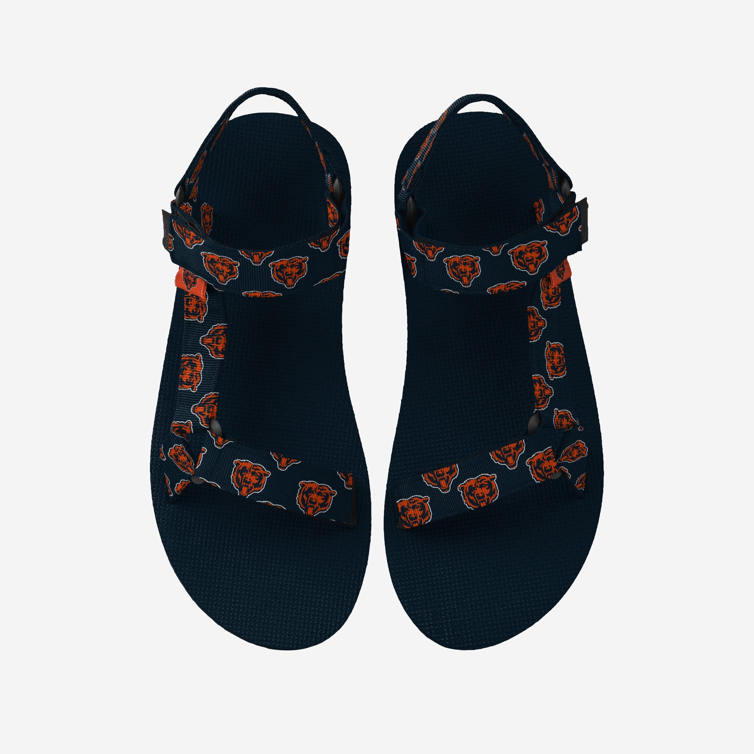 Gorgeous Chicago Bears Women's Repeat Logo Strap Sandals - Show Your Fandom!