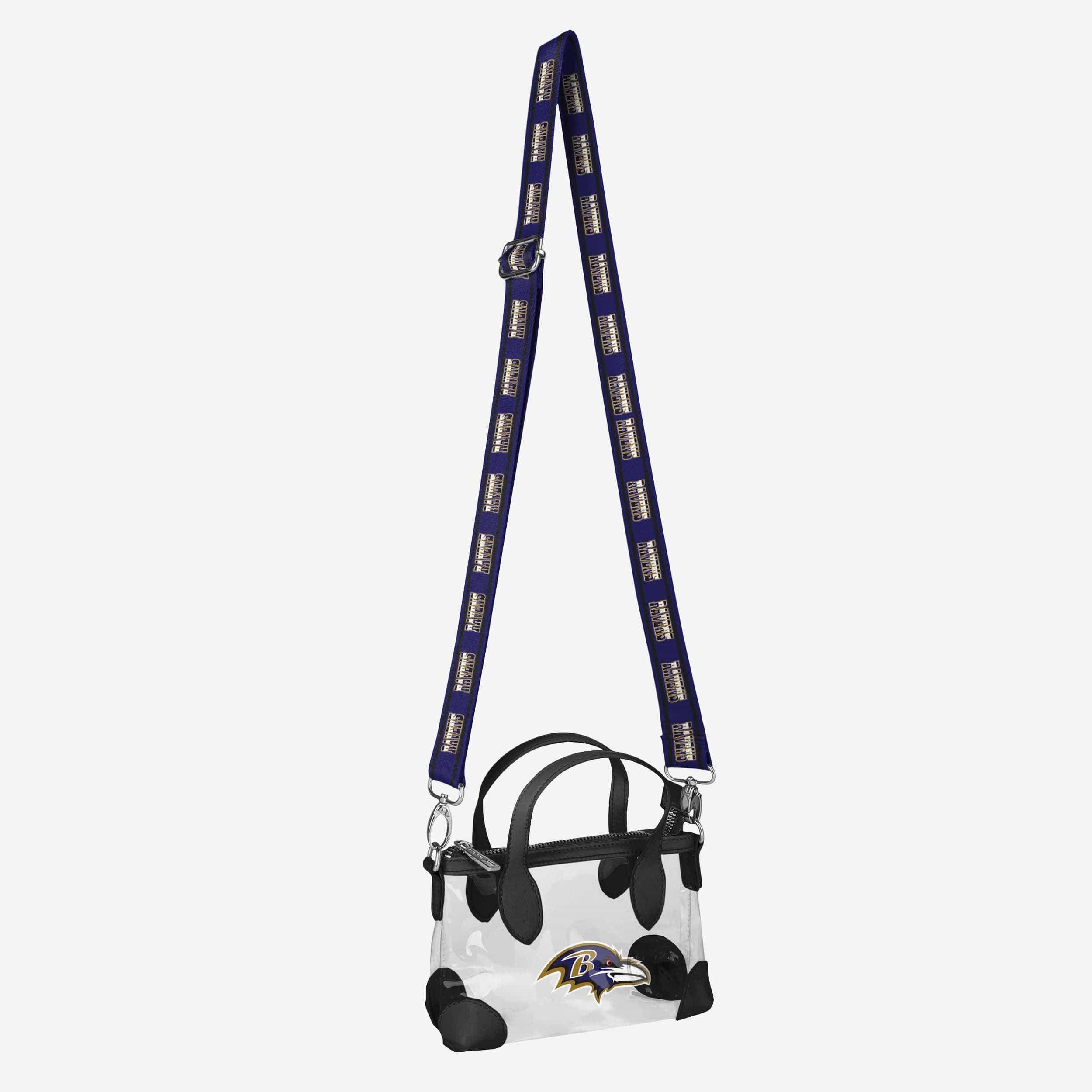 Baltimore Ravens Big Logo Clear Crossbody Mini Purse - Show Your Fandom!
