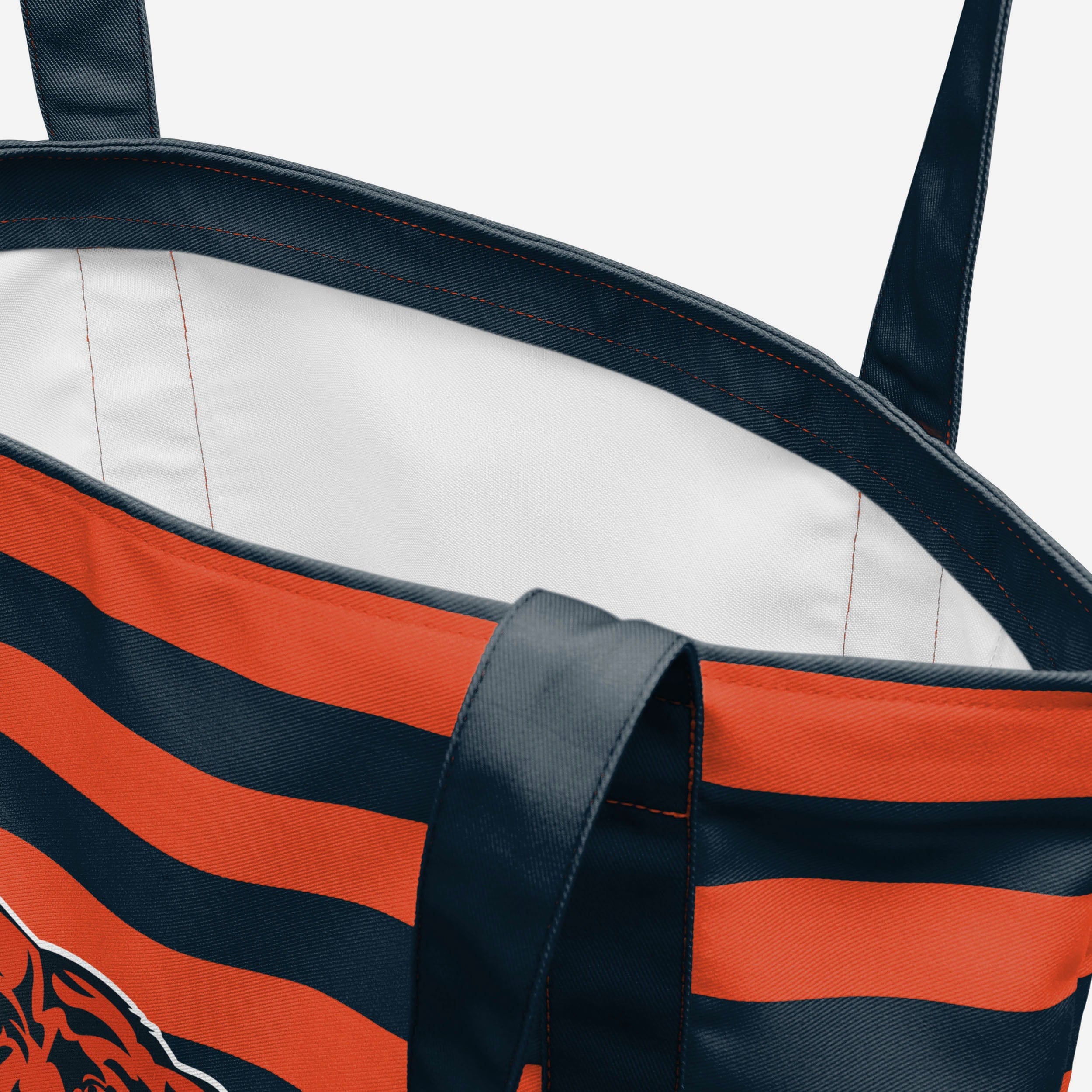 Chicago Bears Stylish Team Stripe Canvas Tote Bag - Show Your Fandom!