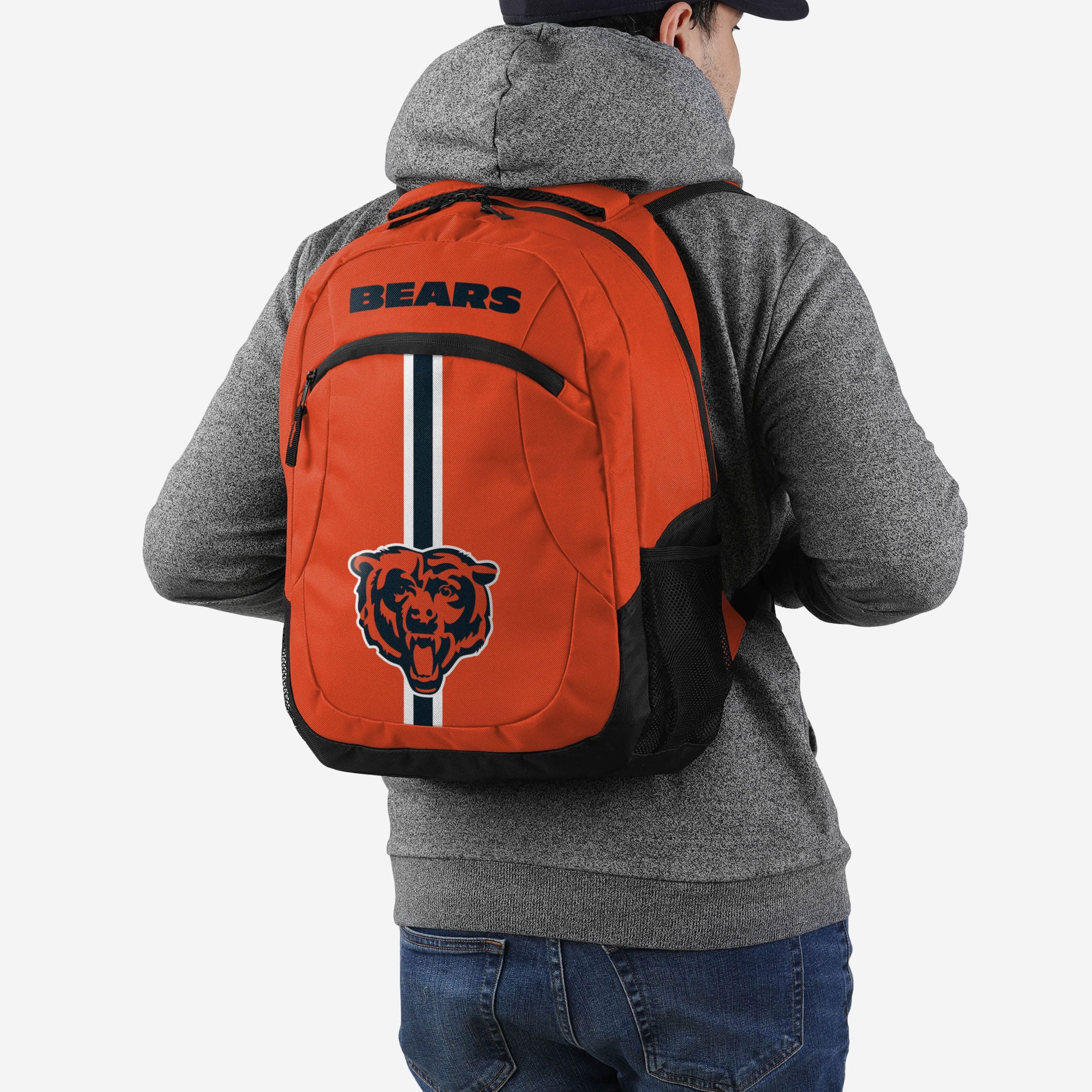 Chicago Bears Orange Alternate Color Action Backpack - Be the Game Day Star!
