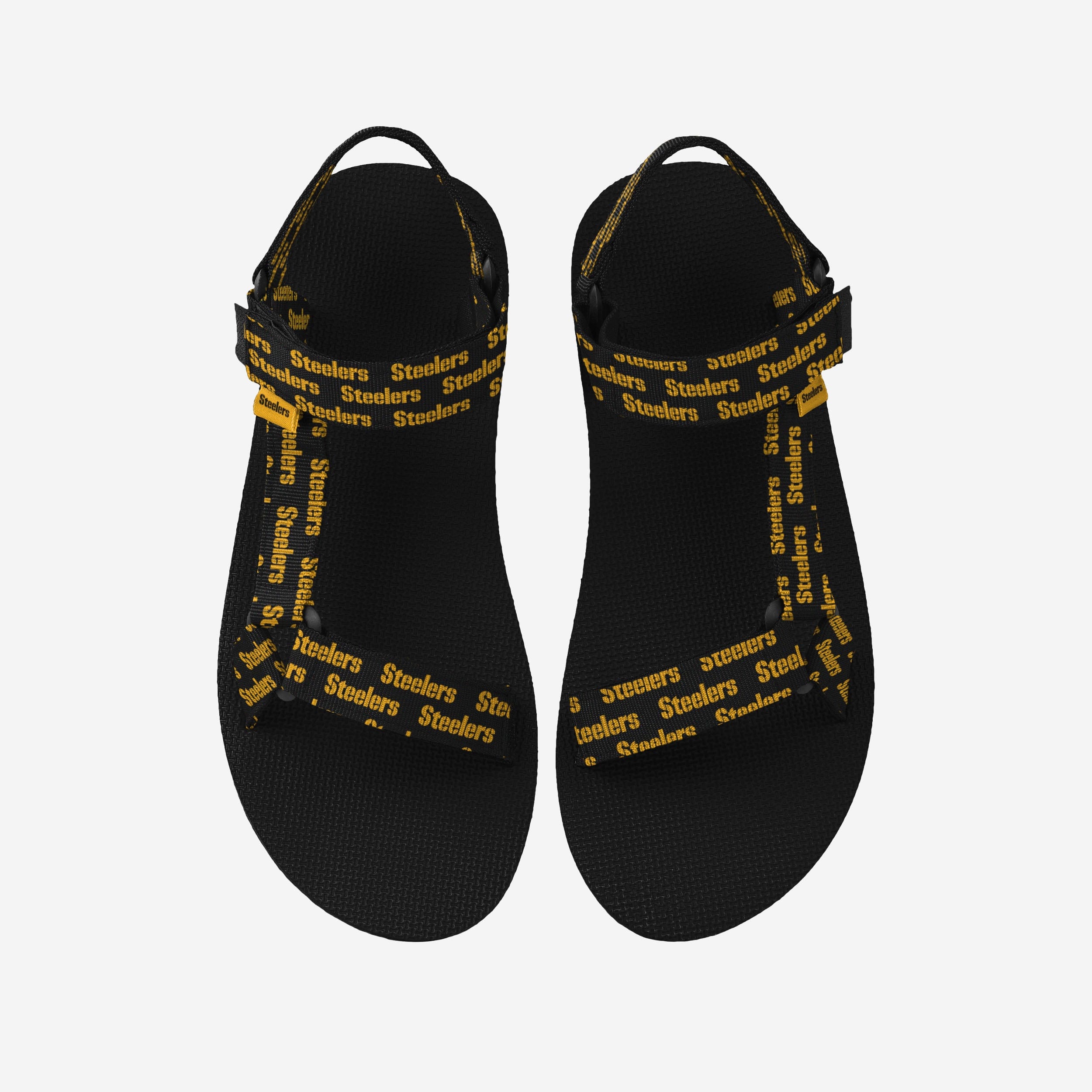 Pittsburgh Steelers Women's Stylish Repeat Logo Strap Sandals