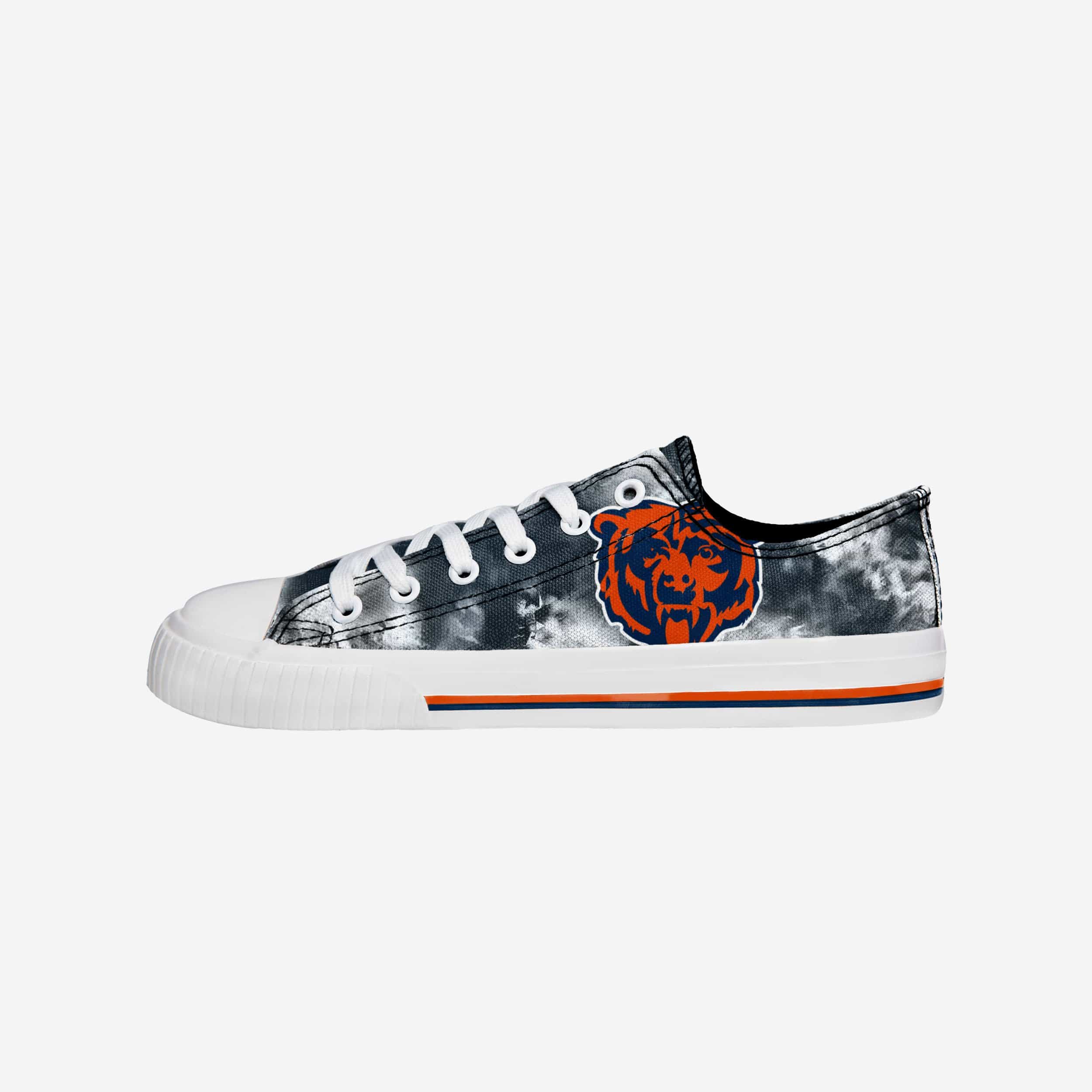 Chicago Bears Women's Low-Top Tie-Dye Canvas Shoes - Be the Grooviest Fan!