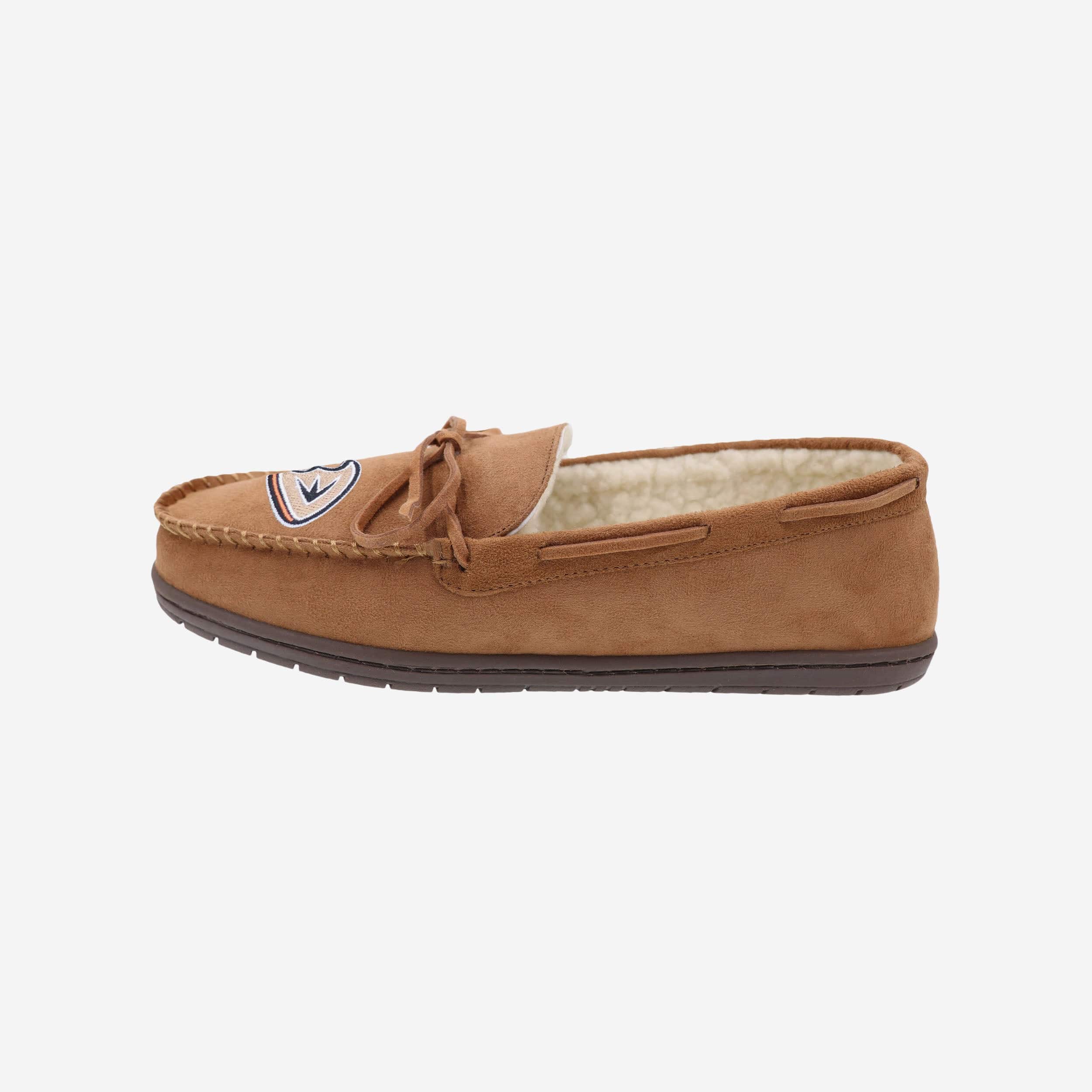 Anaheim Ducks Team Logo Luxury Moccasin Slippers