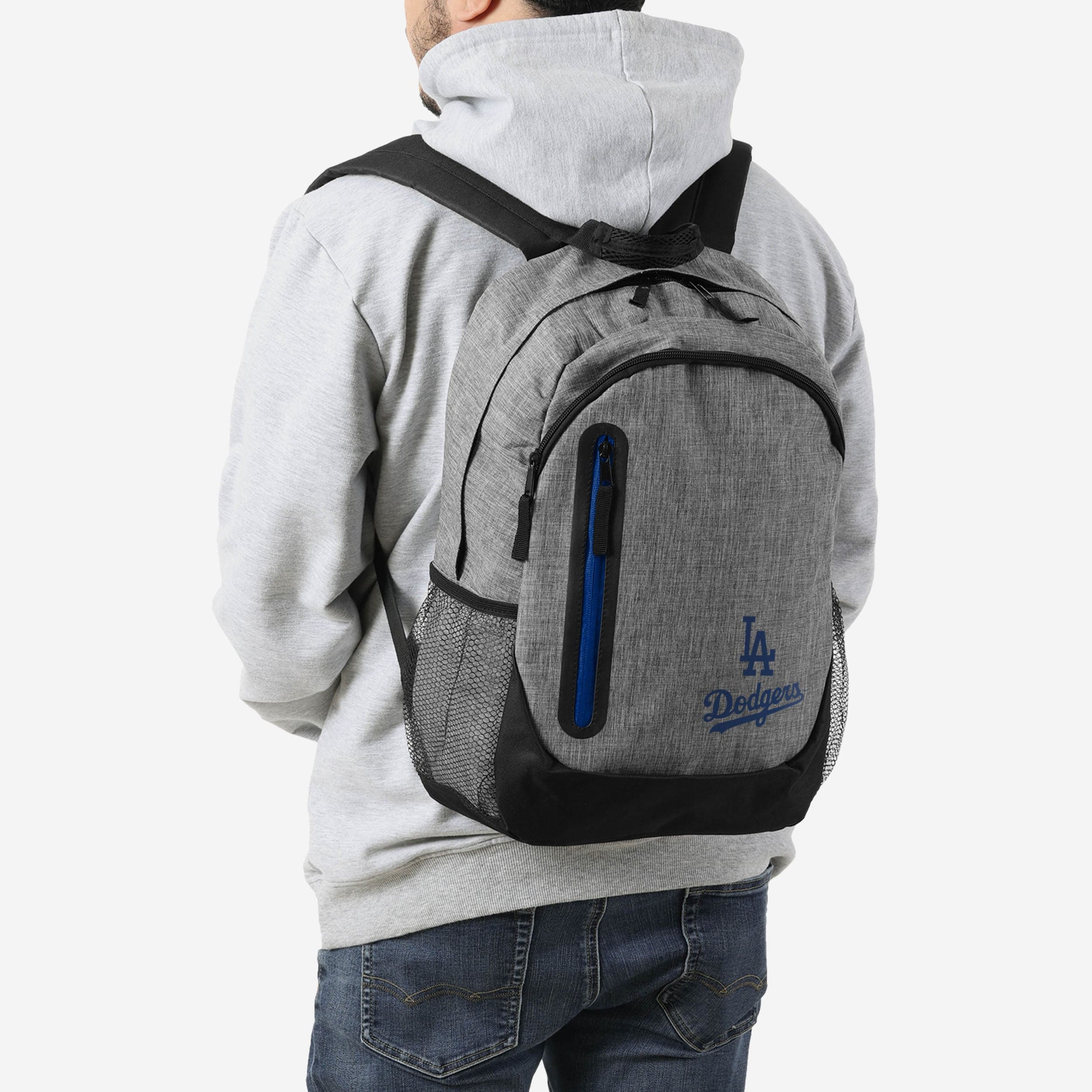 Los Angeles Dodgers Stunning Heather Grey Backpack: Show Your Team Spirit!