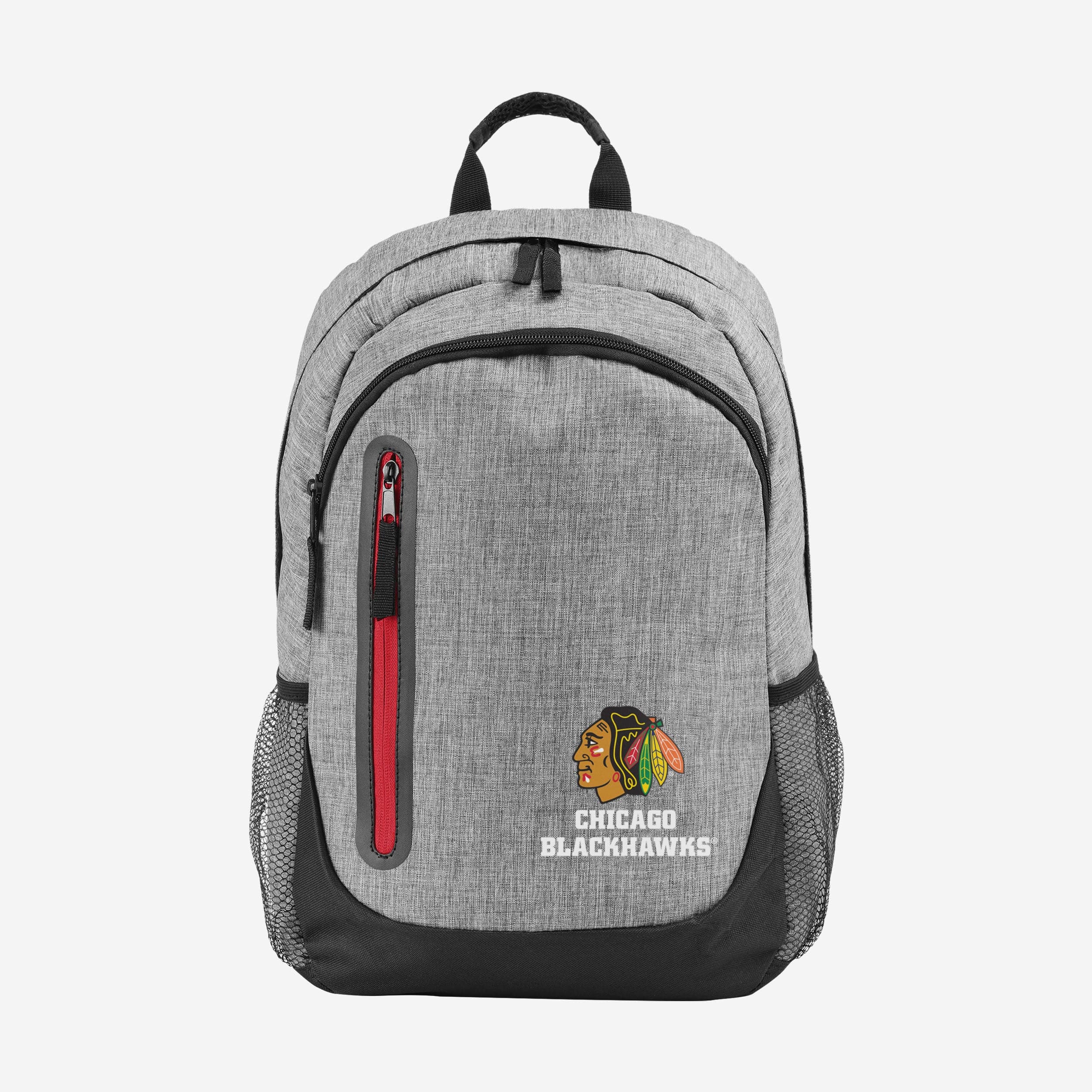Gorgeous Chicago Blackhawks Heather Grey Bold Color Backpack