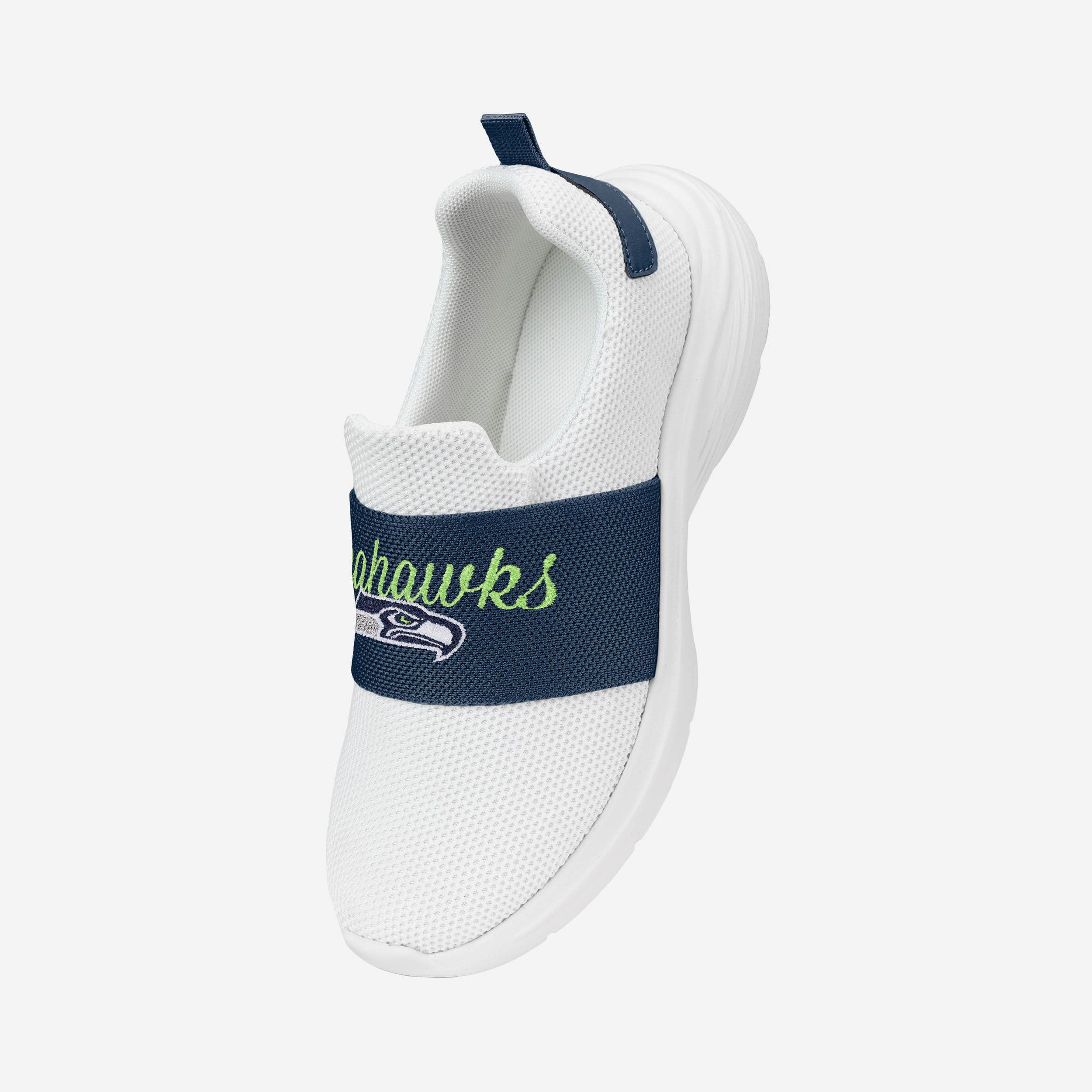 Seattle Seahawks Women's Stylish White Slip-On Sneakers