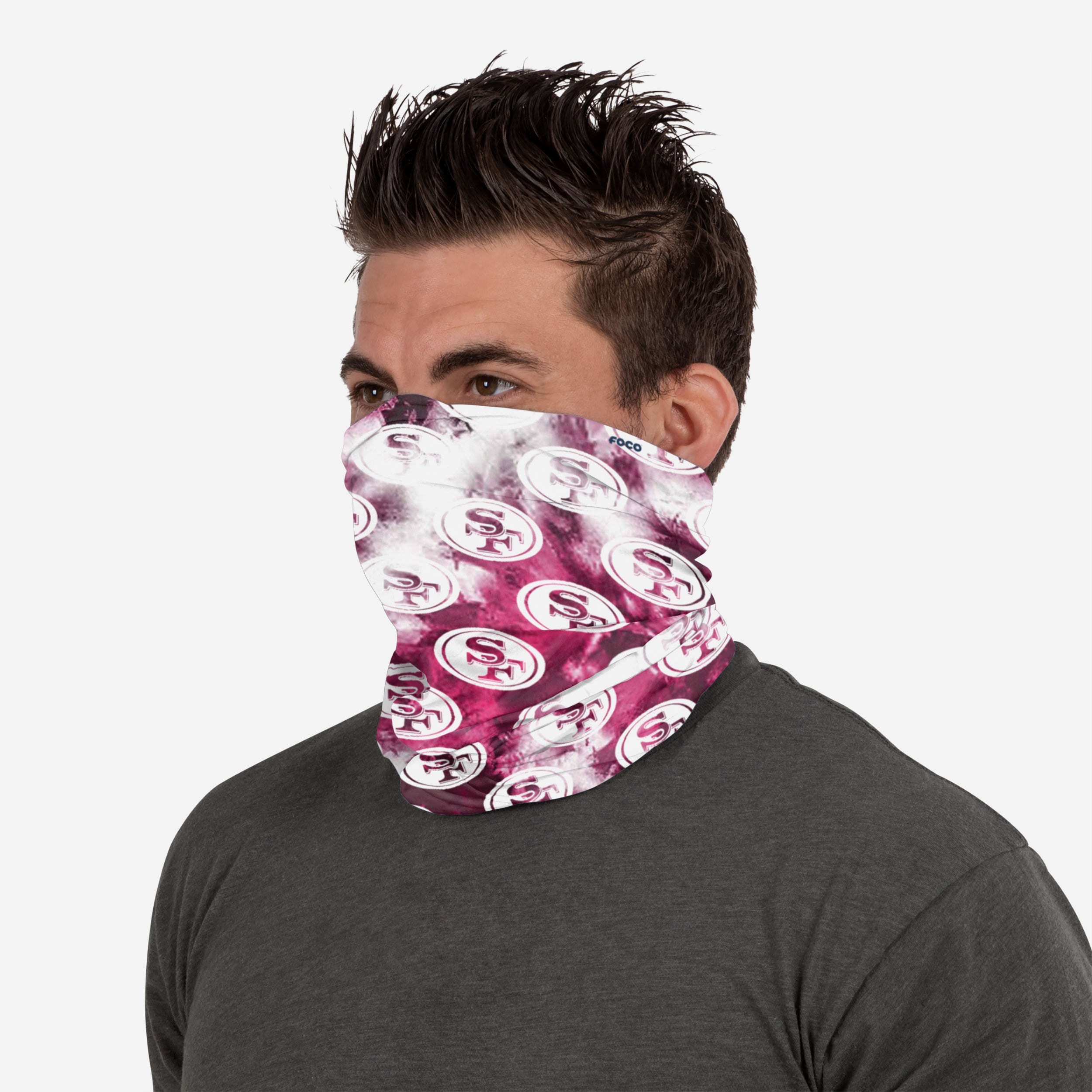 San Francisco 49ers Pink Tie - Dye Gaiter Scarf: A Must - Have for Fans