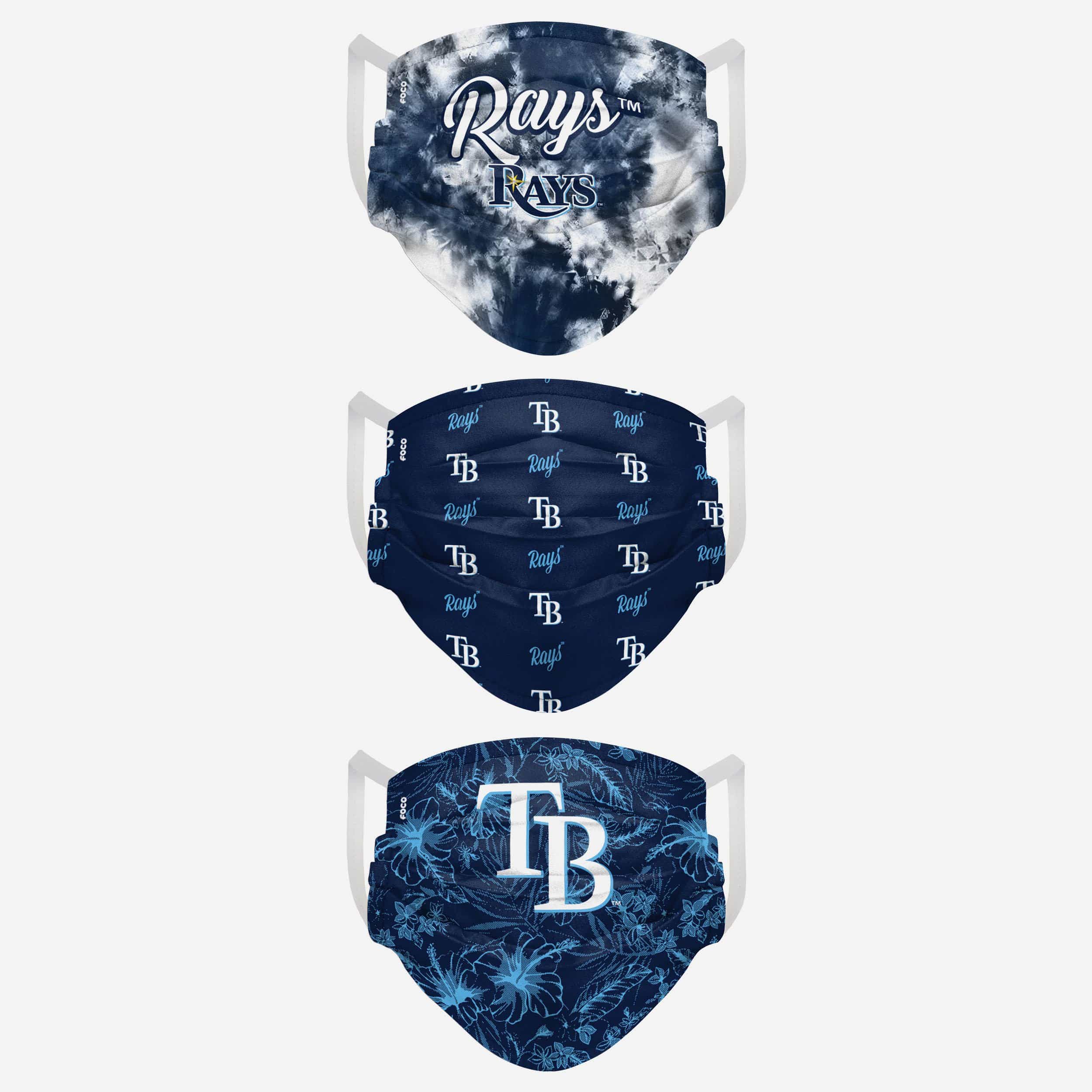 Tampa Bay Rays Women's Matchday 3-Pack Face Cover - Show Your Team Spirit!