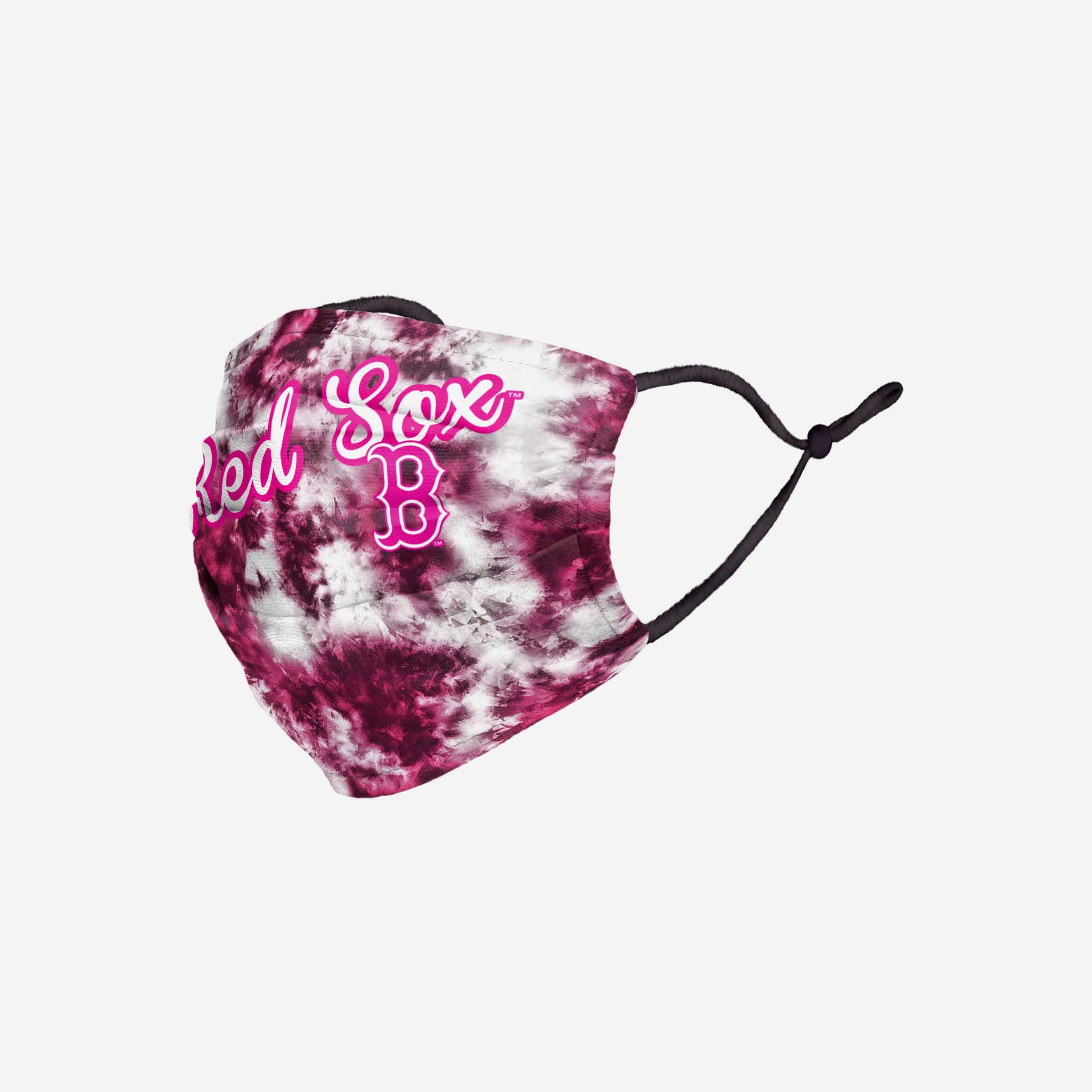 Boston Red Sox Pink Tie-Dye Adjustable Face Cover - Show Your Team Spirit!