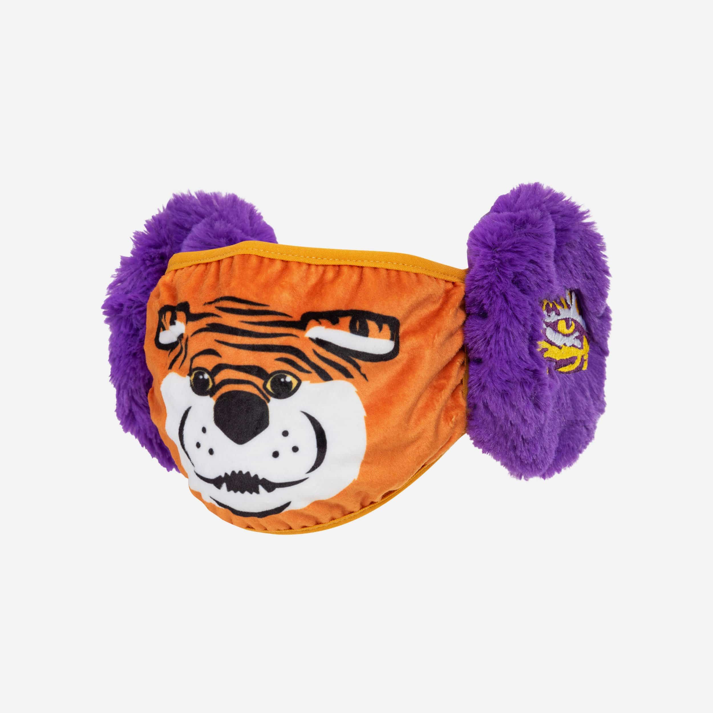 Mike The Tiger LSU Tigers Mascot Earmuff Face Cover - Show Your Team Spirit!