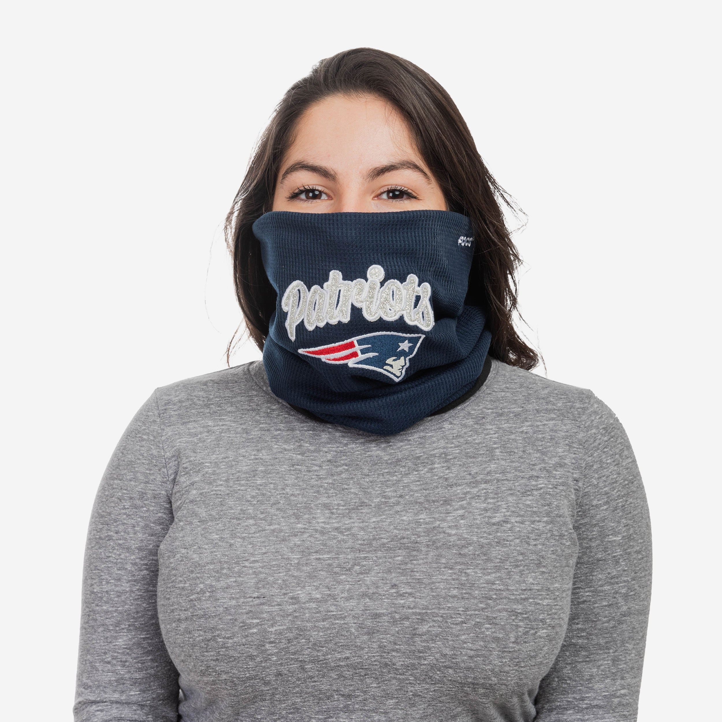 New England Patriots Glitter Waffle Gaiter Scarf - Show Your Team Spirit!