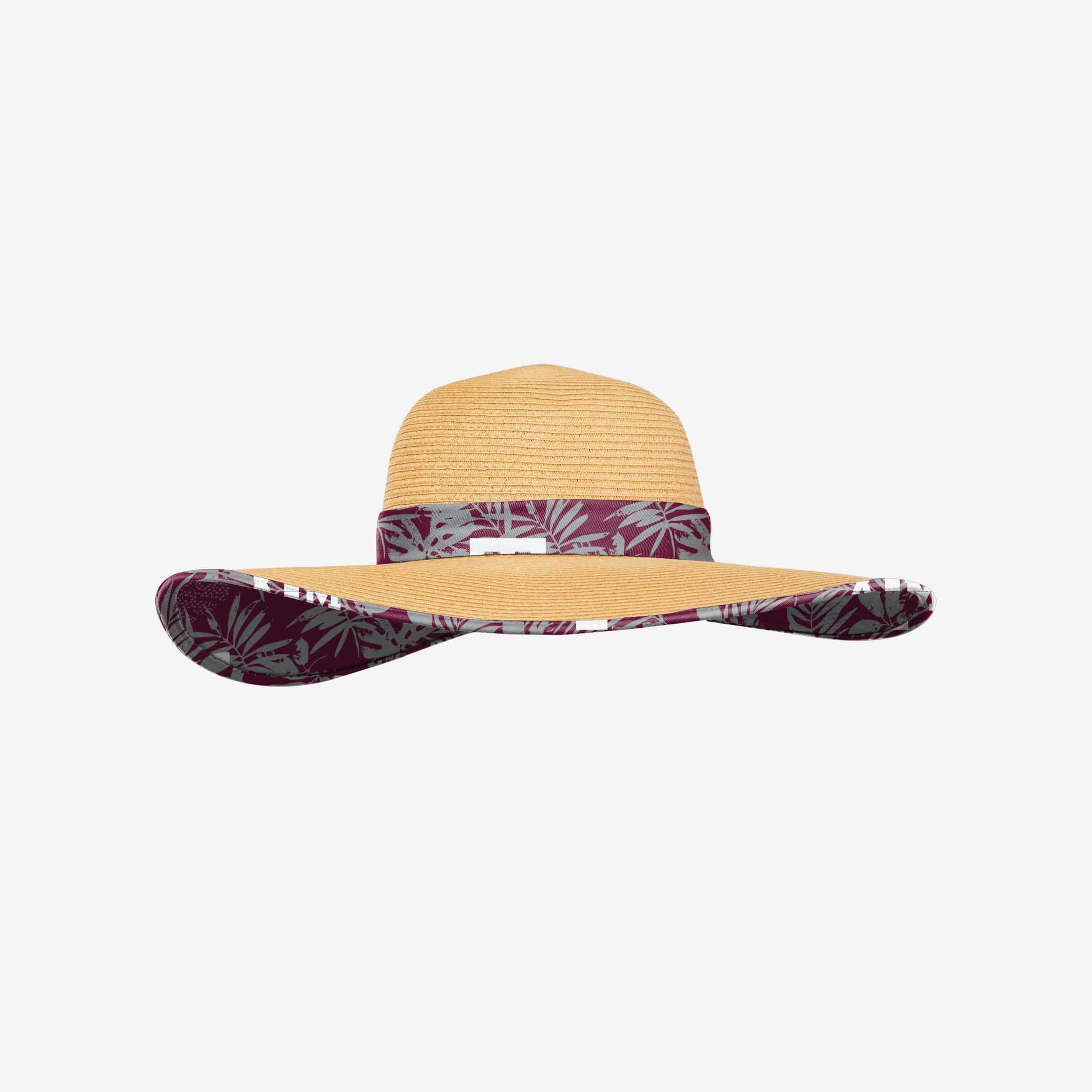 Texas A&M Aggies Womens Floral Straw Hat
