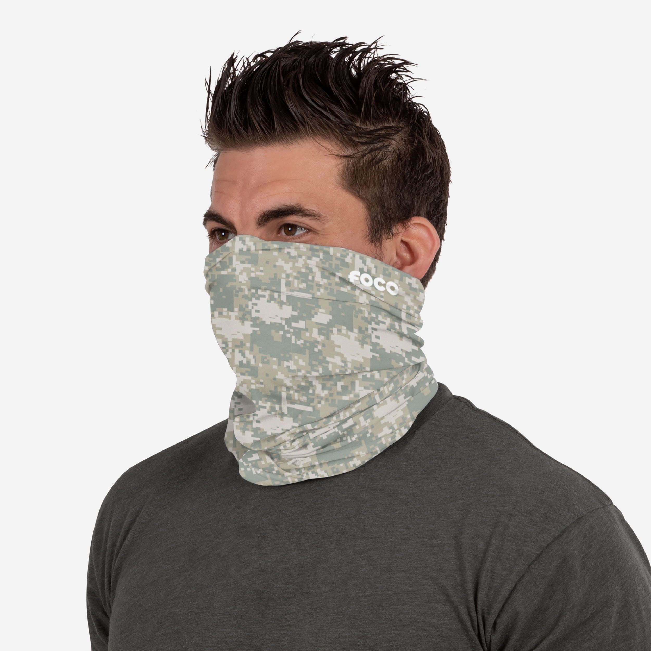 Eye-Catching Digital Camo Brushed Polyester Gaiter Scarf - Your Ultimate Style Accessory