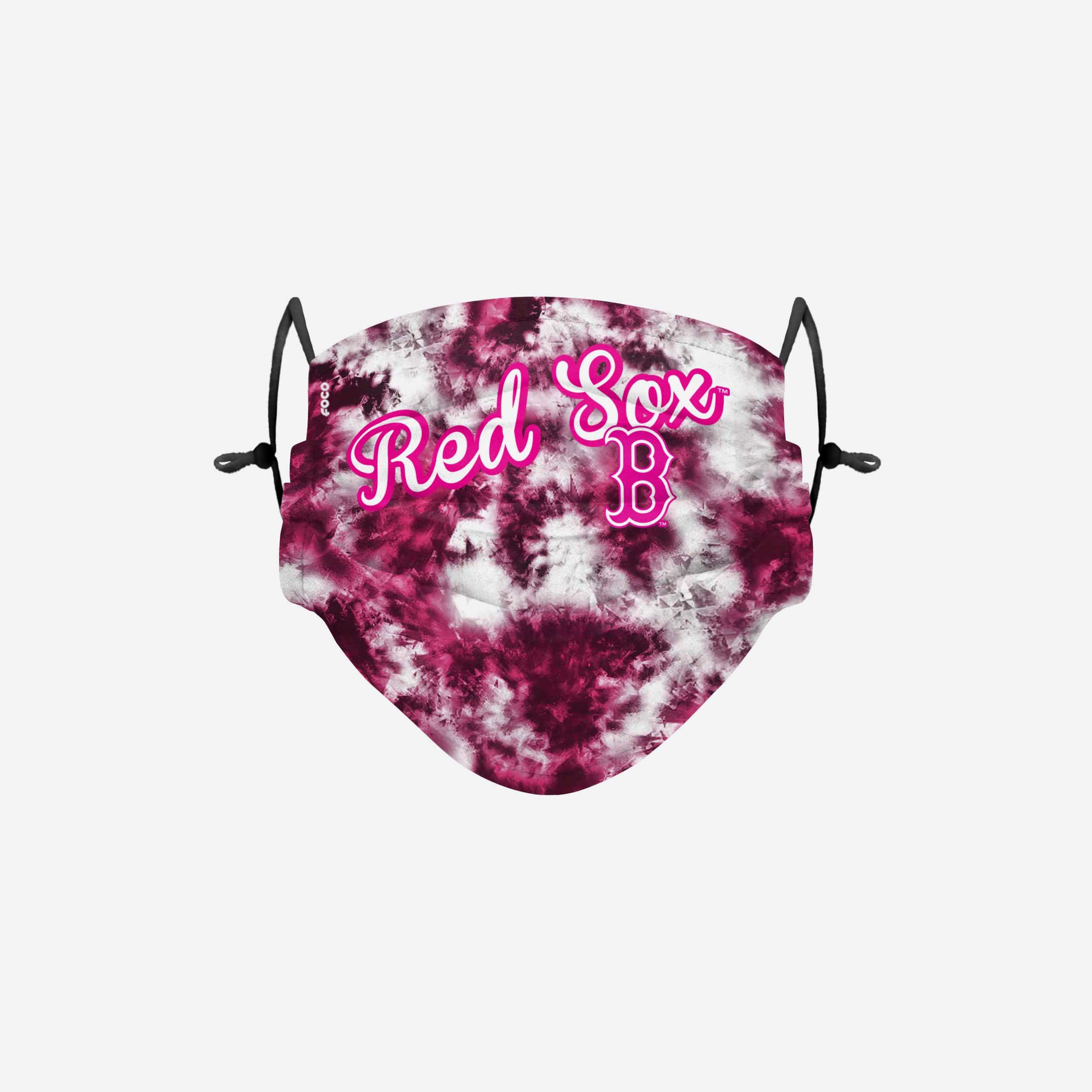 Boston Red Sox Pink Tie-Dye Adjustable Face Cover - Show Your Team Spirit!