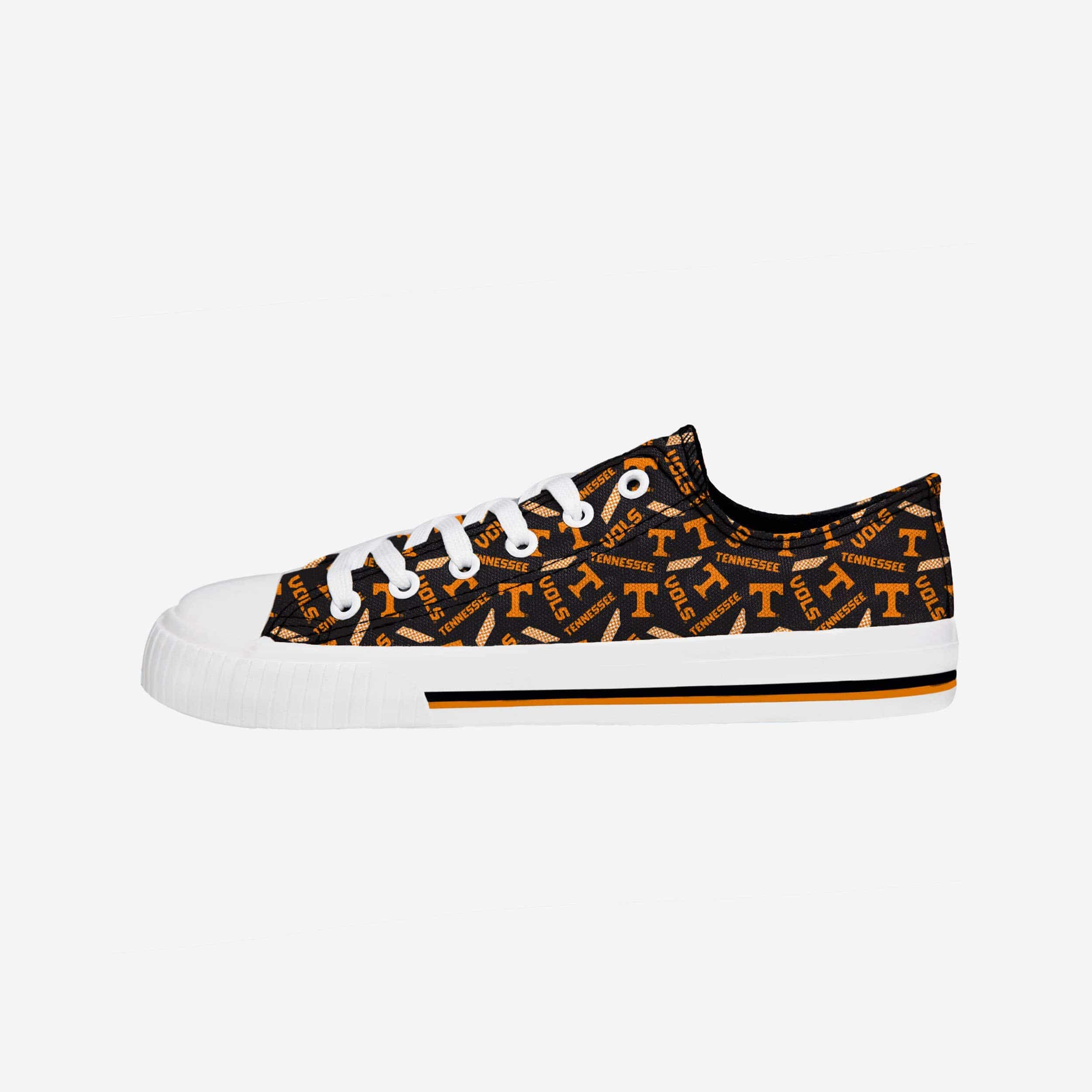 Tennessee Volunteers Women's Stylish Low Top Repeat Print Canvas Shoes