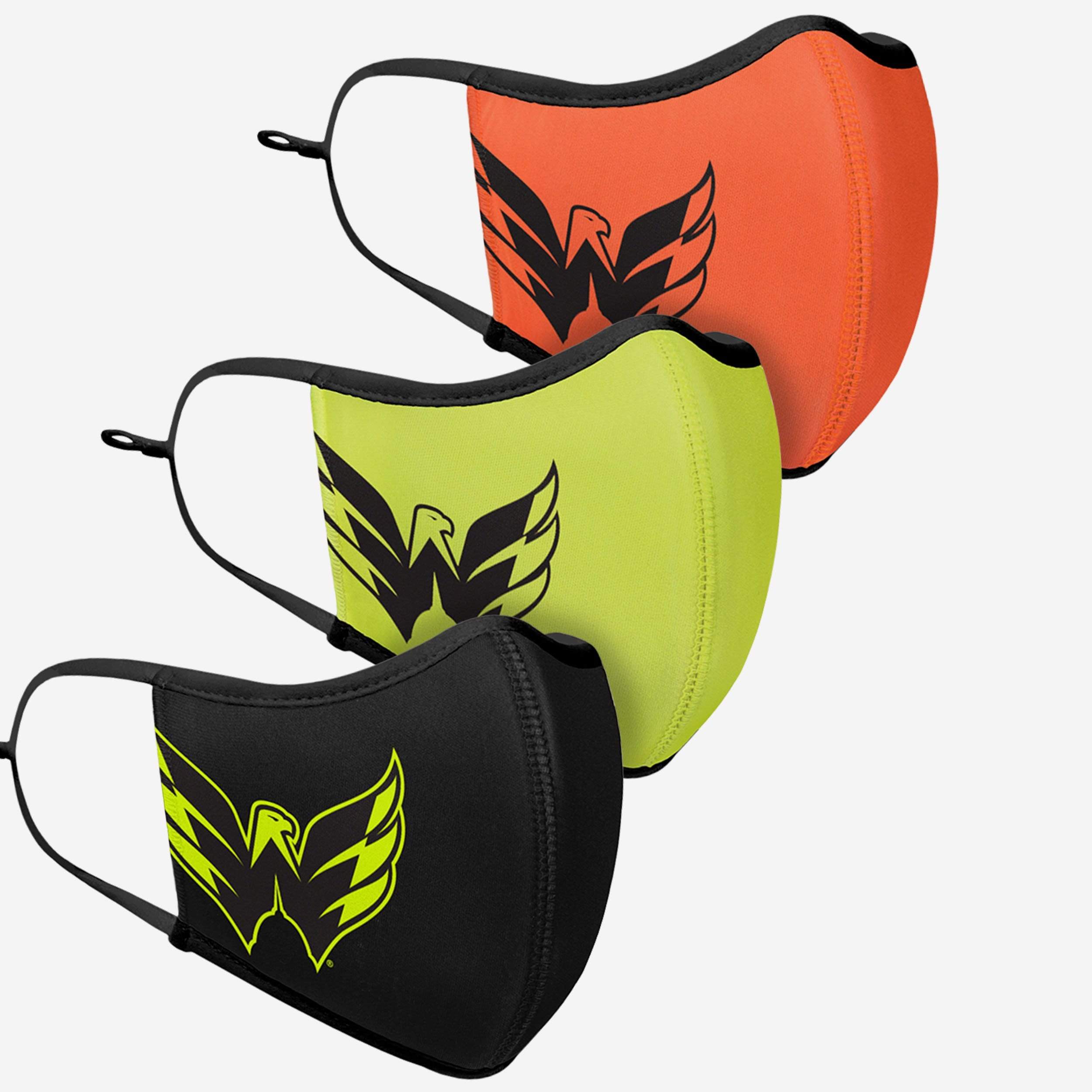 Washington Capitals Highlighted 3-Pack Sporty Face Covers