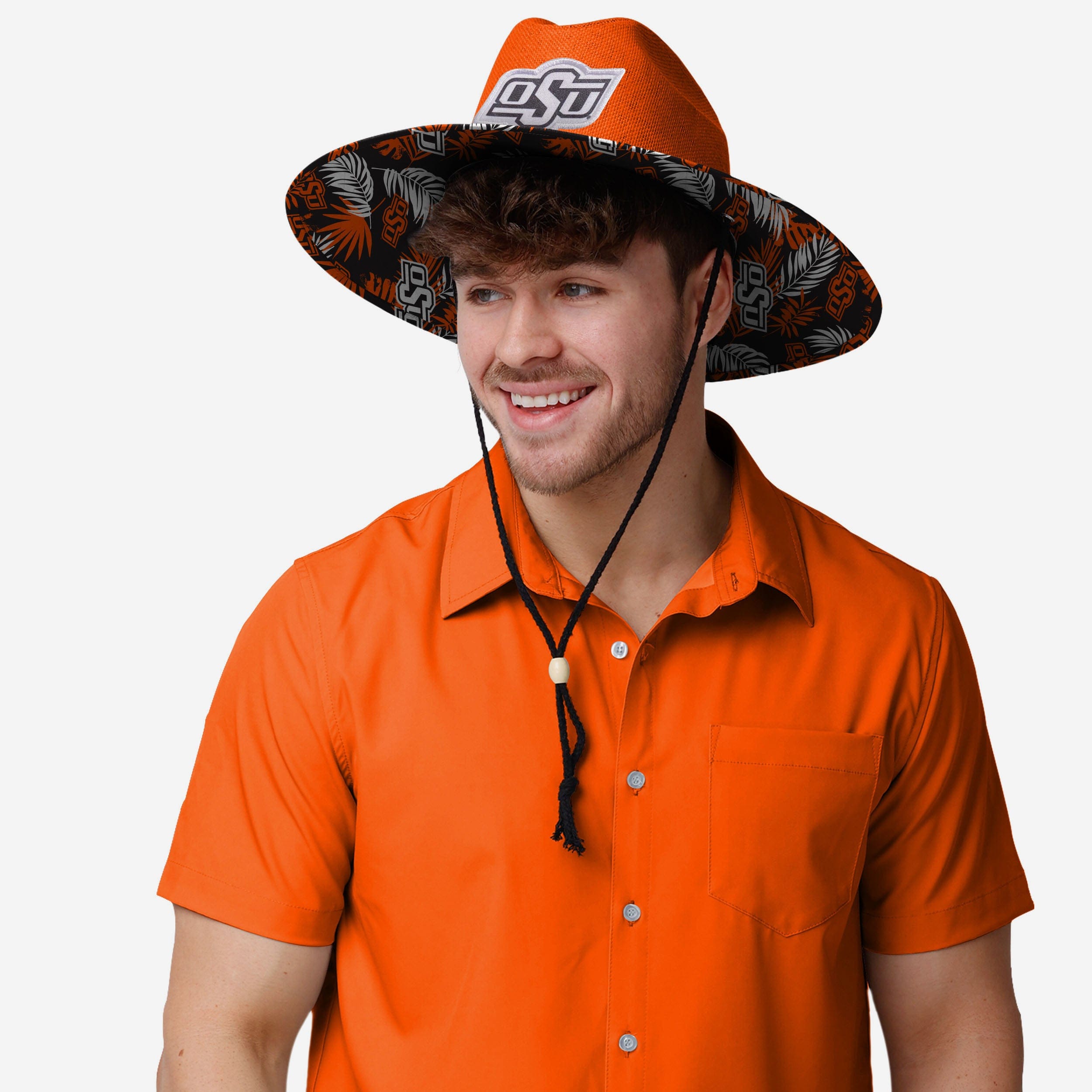 Oklahoma State Cowboys Stylish Team Color Straw Hat