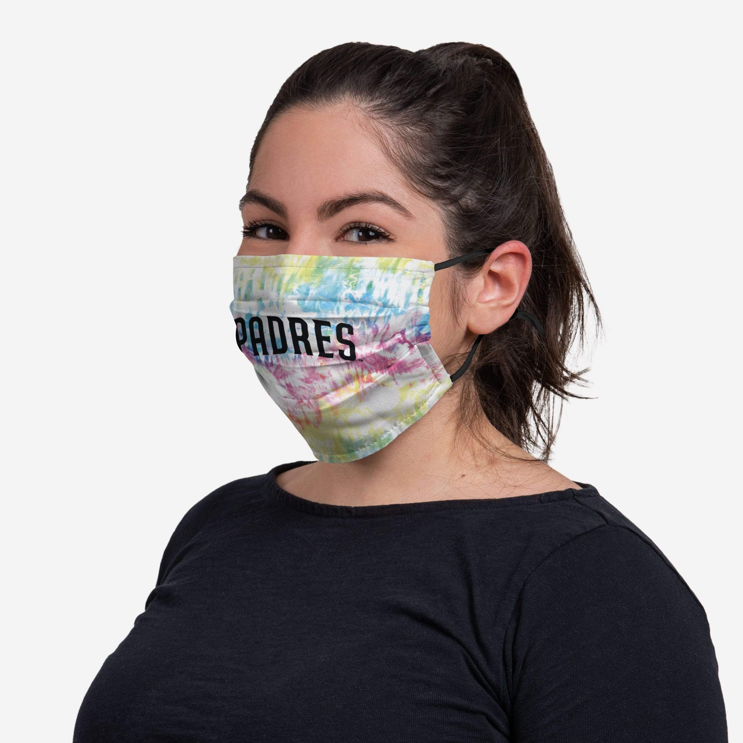 San Diego Padres Neon Floral 3-Pack Face Covers - Stylish Team Spirit!