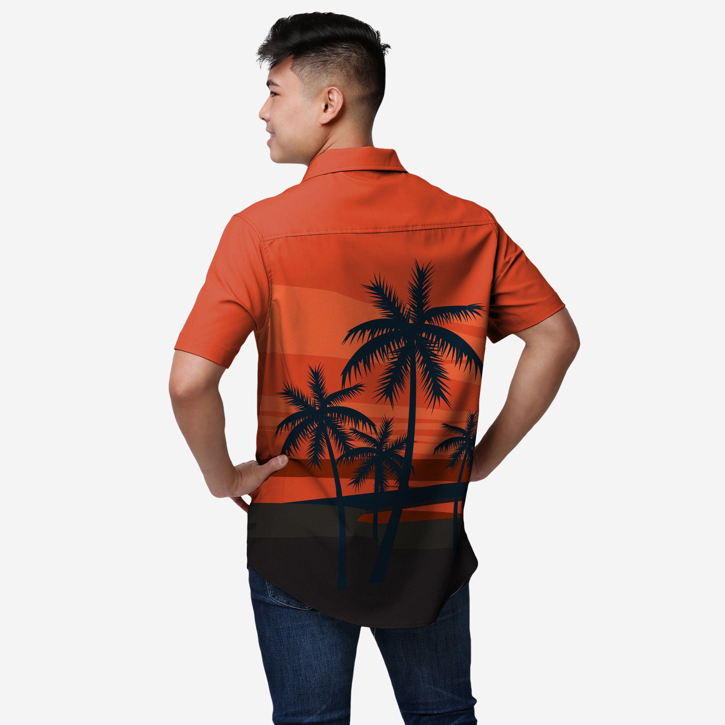 Hot Chicago Bears Tropical Sunset Button - Up Shirt