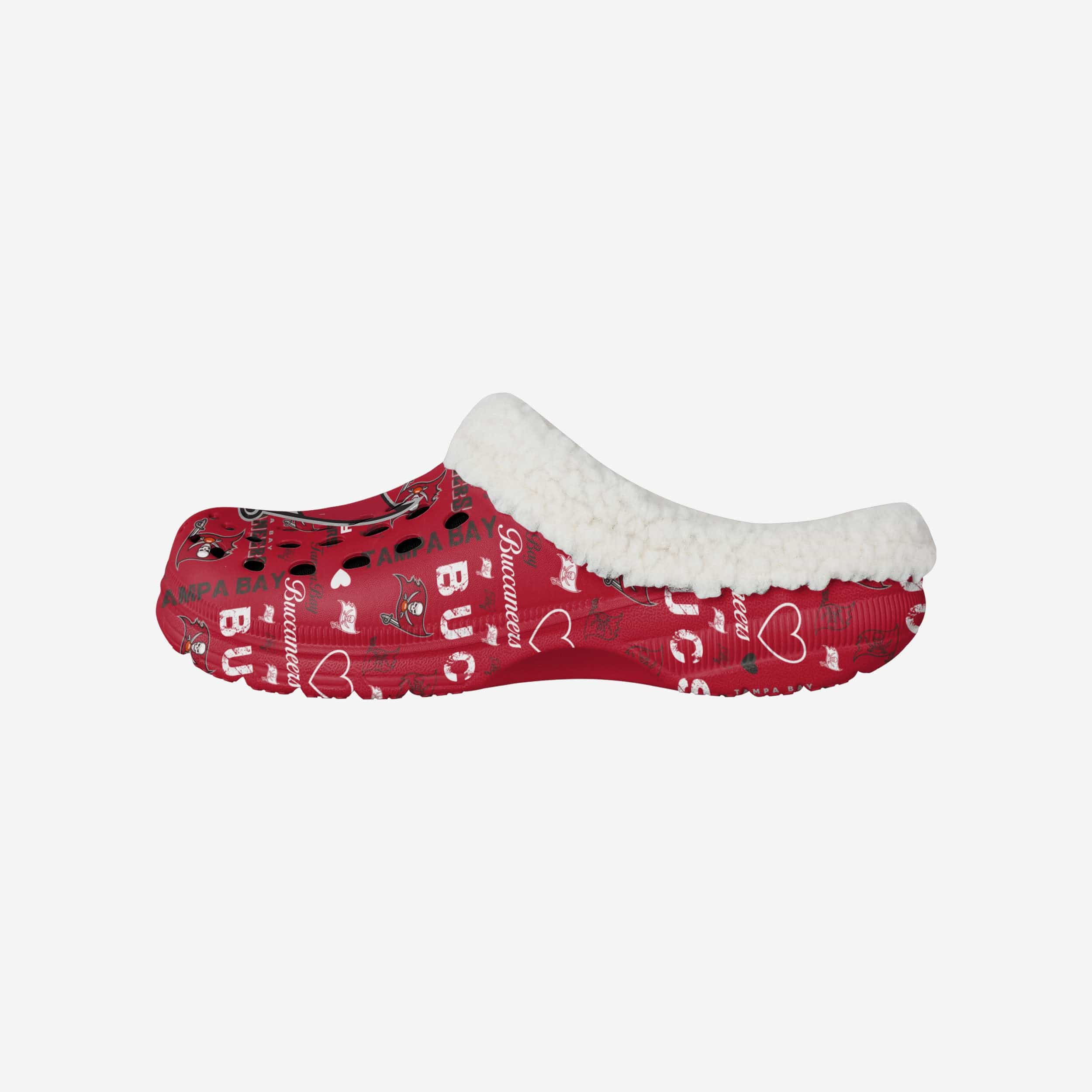 Tampa Bay Buccaneers Women's Heartfelt Sherpa Clogs