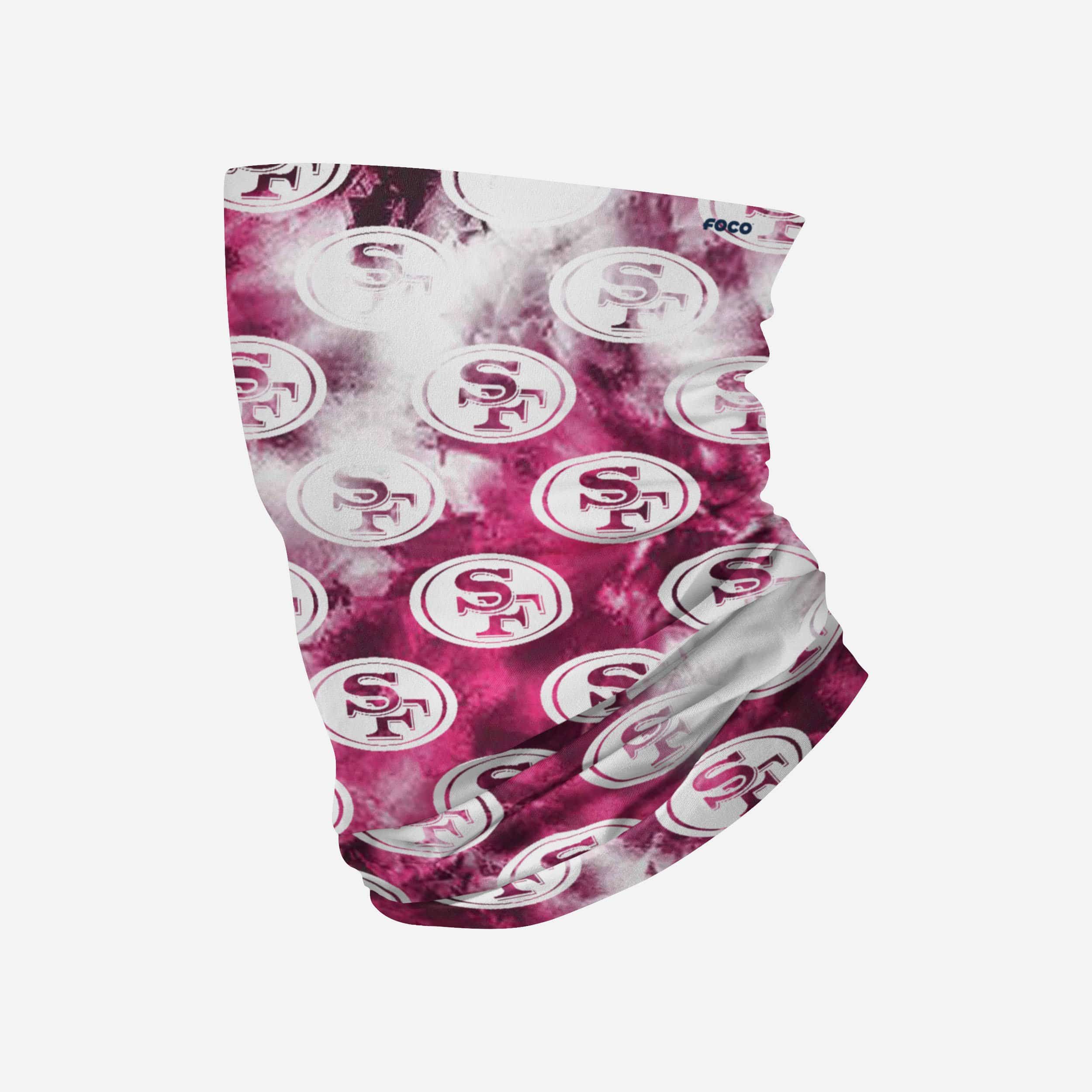 San Francisco 49ers Pink Tie - Dye Gaiter Scarf: A Must - Have for Fans