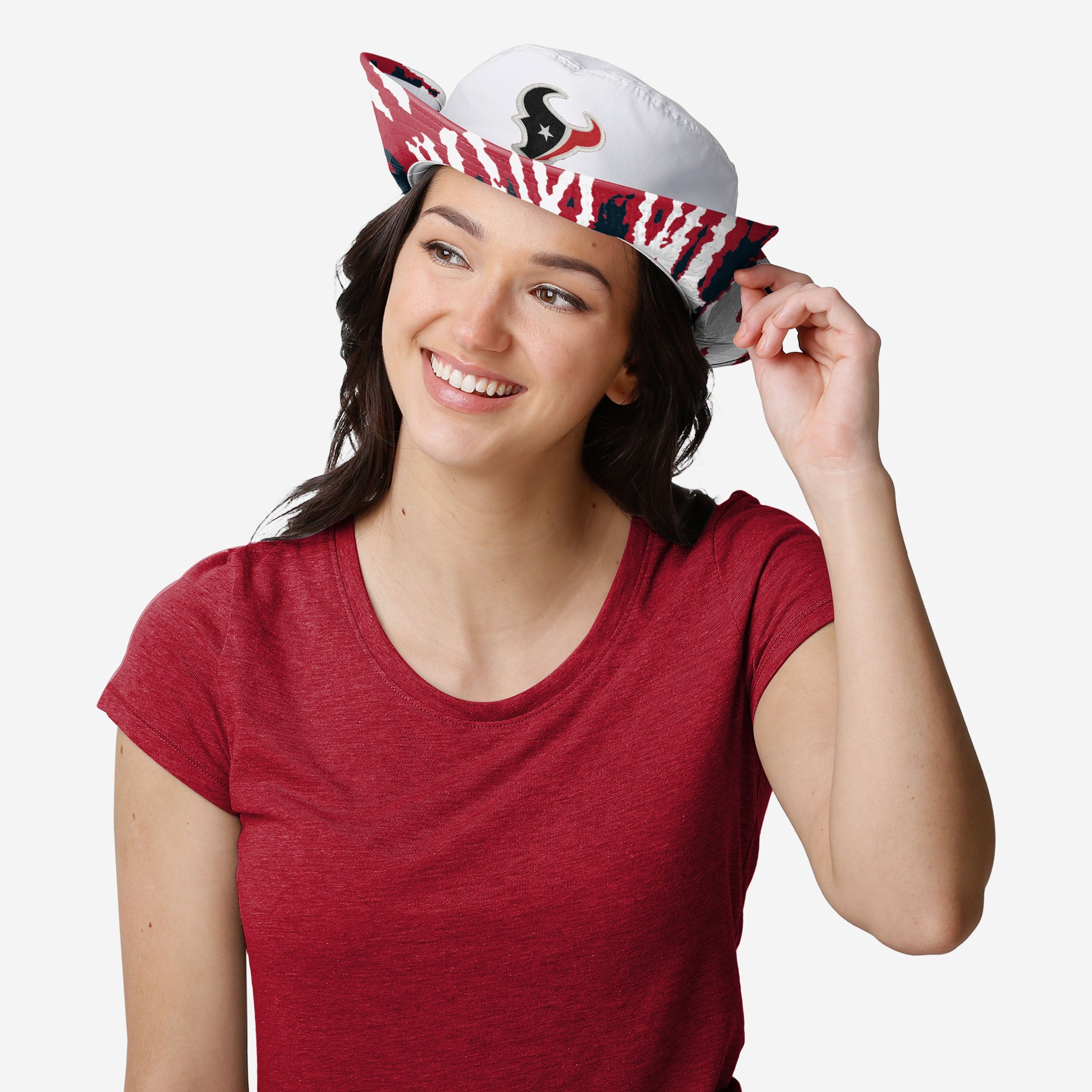 Stylish Houston Texans Women's White Hybrid Boonie Hat