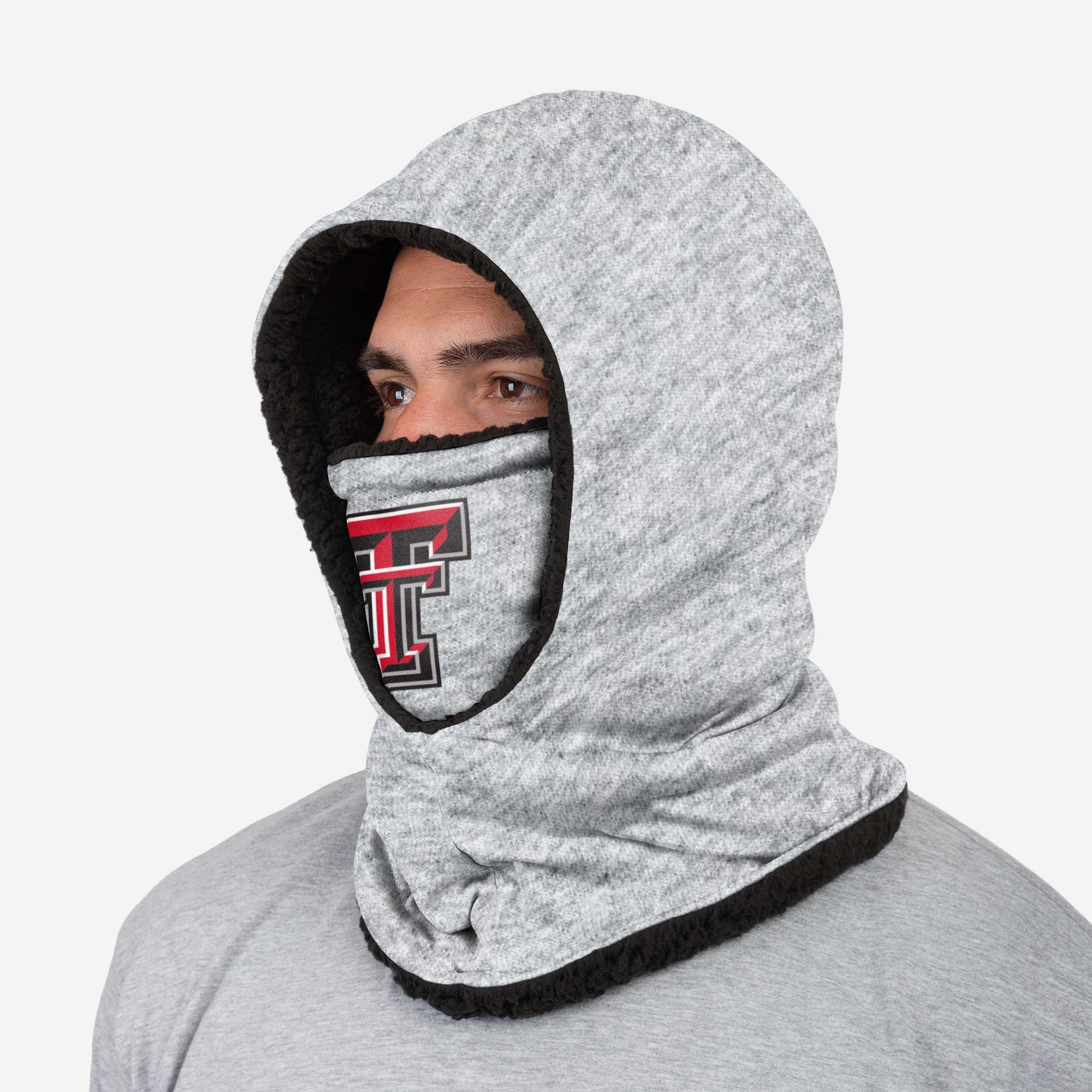 Texas Tech Red Raiders Heather Grey Hooded Gaiter with Big Logo - Your Ultimate Winter Essential