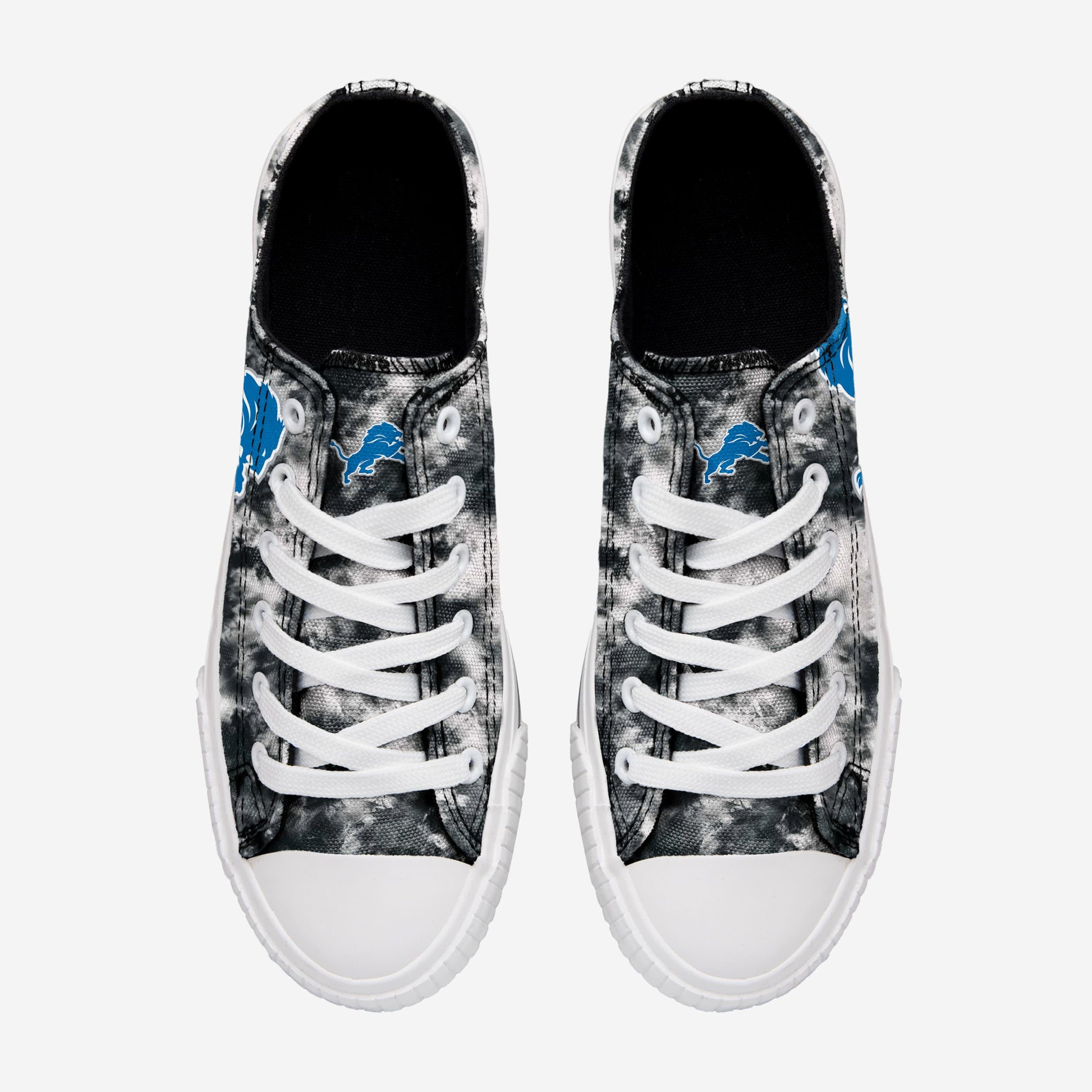 Detroit Lions Women's Groovy Low-Top Tie-Dye Canvas Shoes